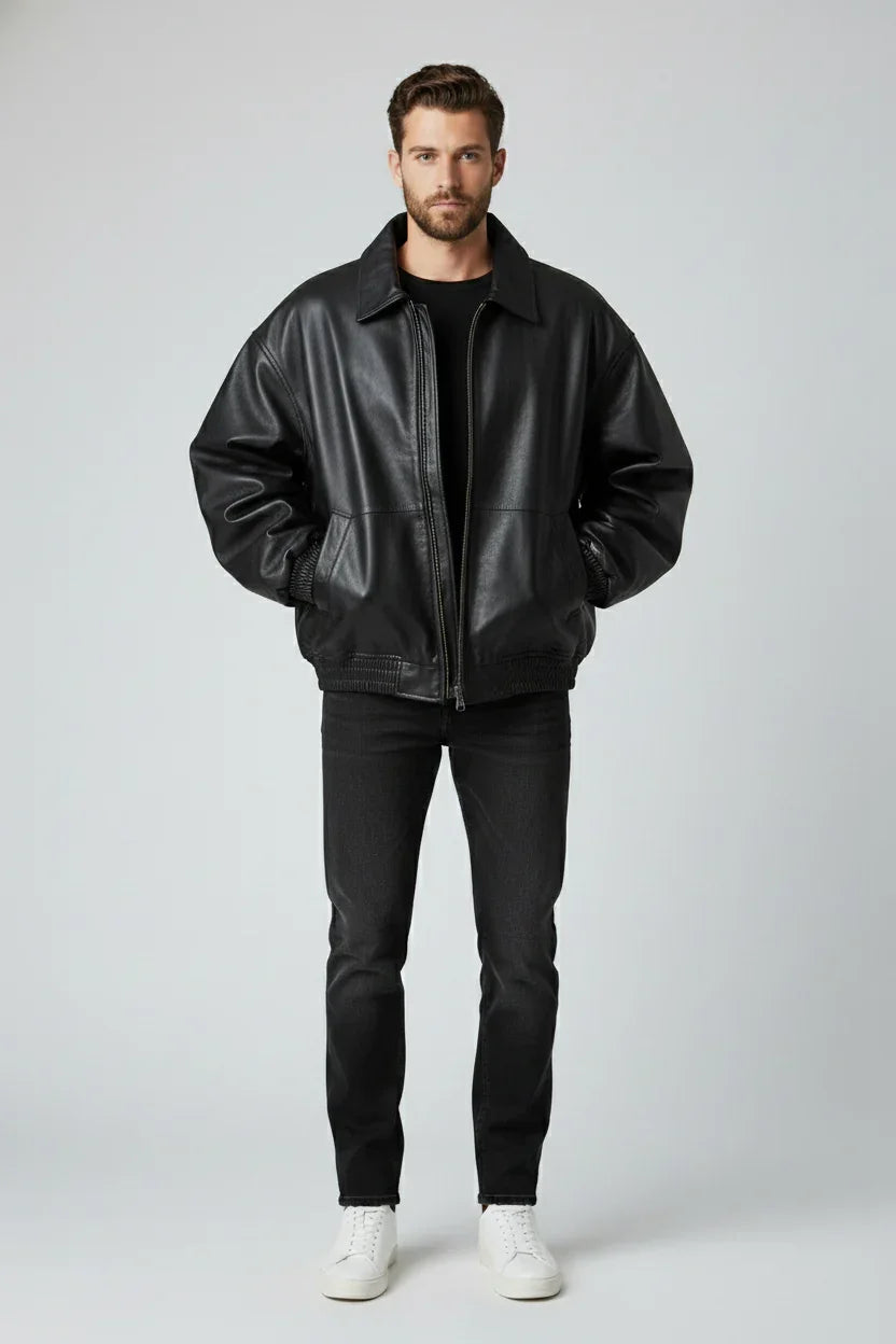 Men's Faux Leather Classic Jacket – NUE