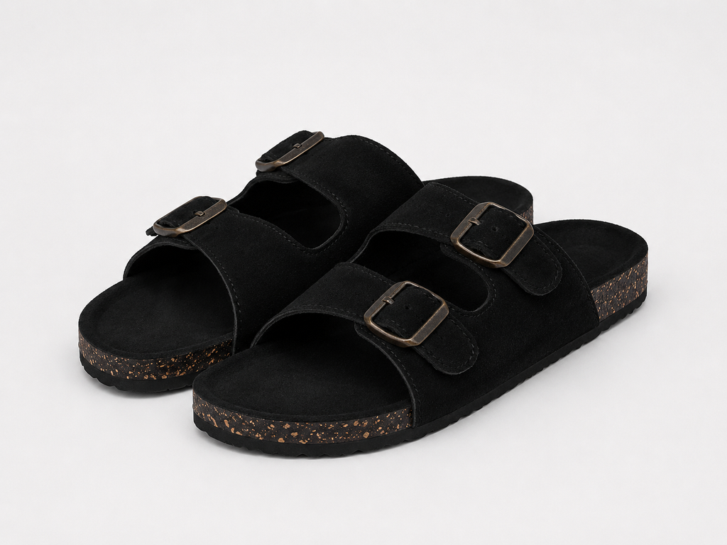 NUE Buckle Sandal Black