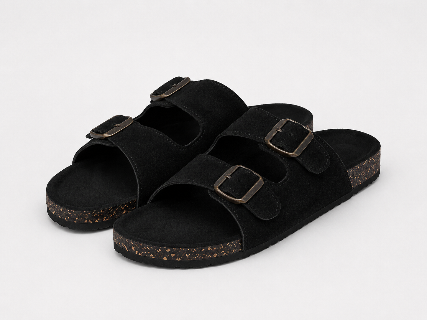 NUE Buckle Sandal Black