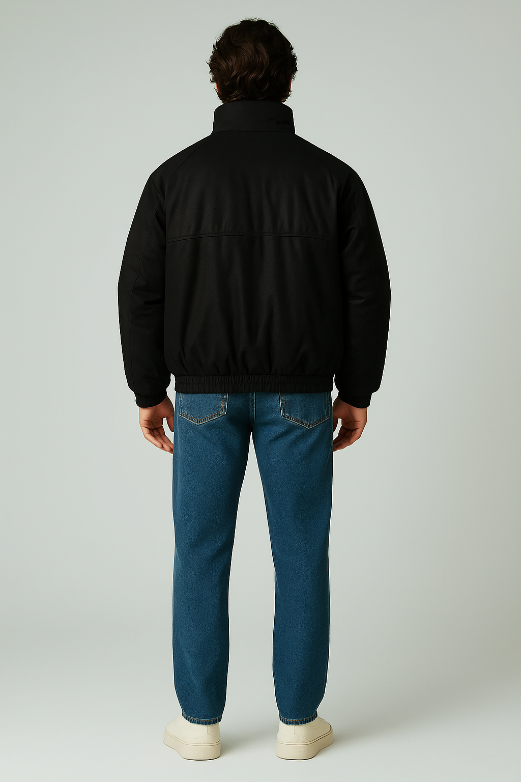 Boxy Fit Waterproof Jacket Black