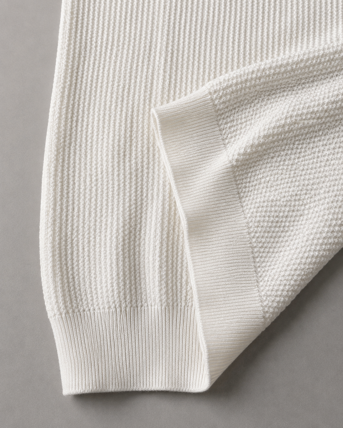 Relaxed Collar Trikot Polo- White