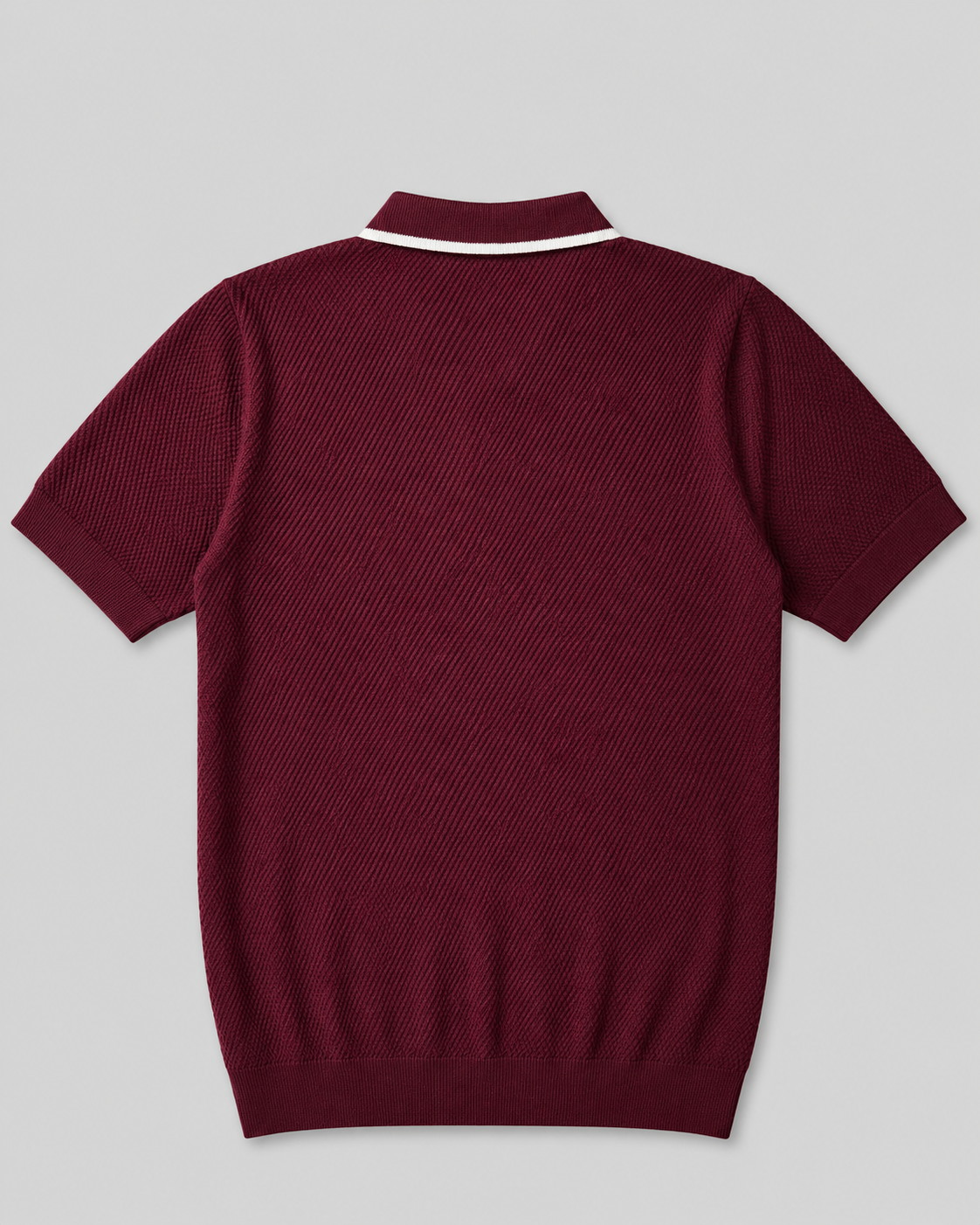 Trikot V-Neck Polo- Burgundy