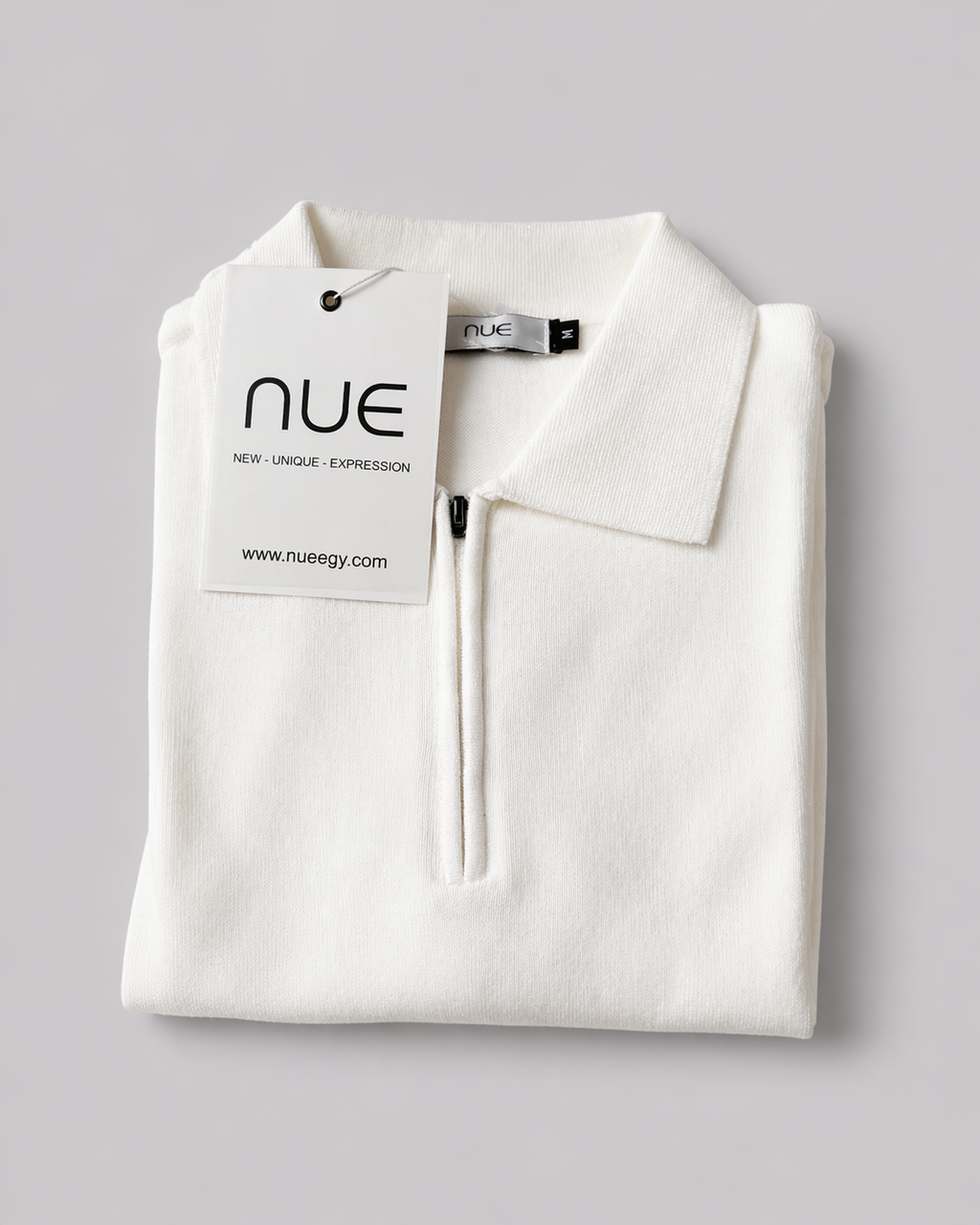 NUE Trikot Half-Zip Polo - White