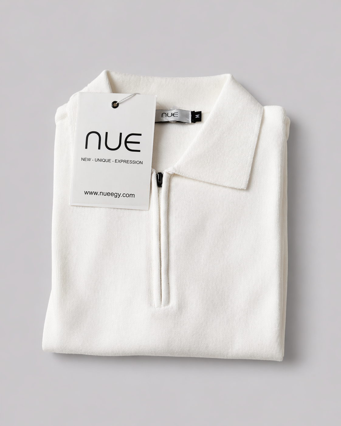 NUE Trikot Half-Zip Polo - White