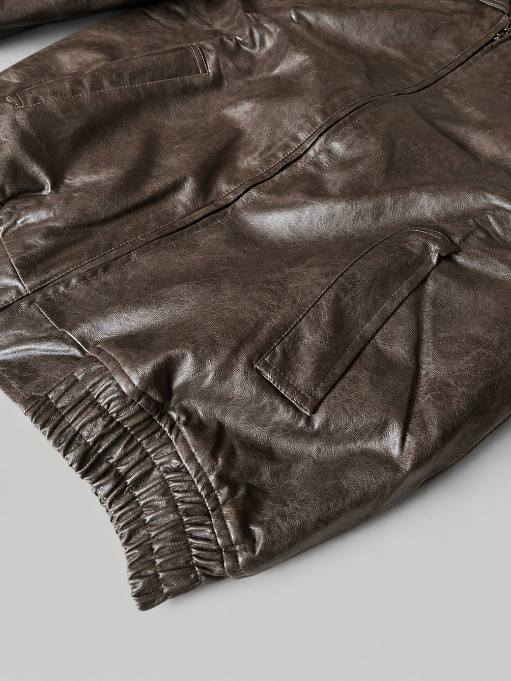 Classic  Leather Jacket Light Brown