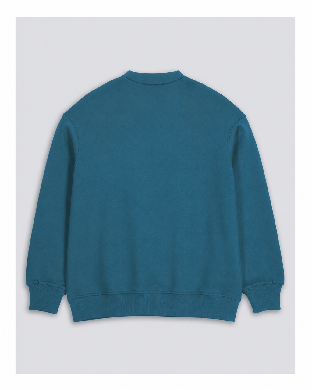 Cotton Quarter Zip sweatshirt Blue