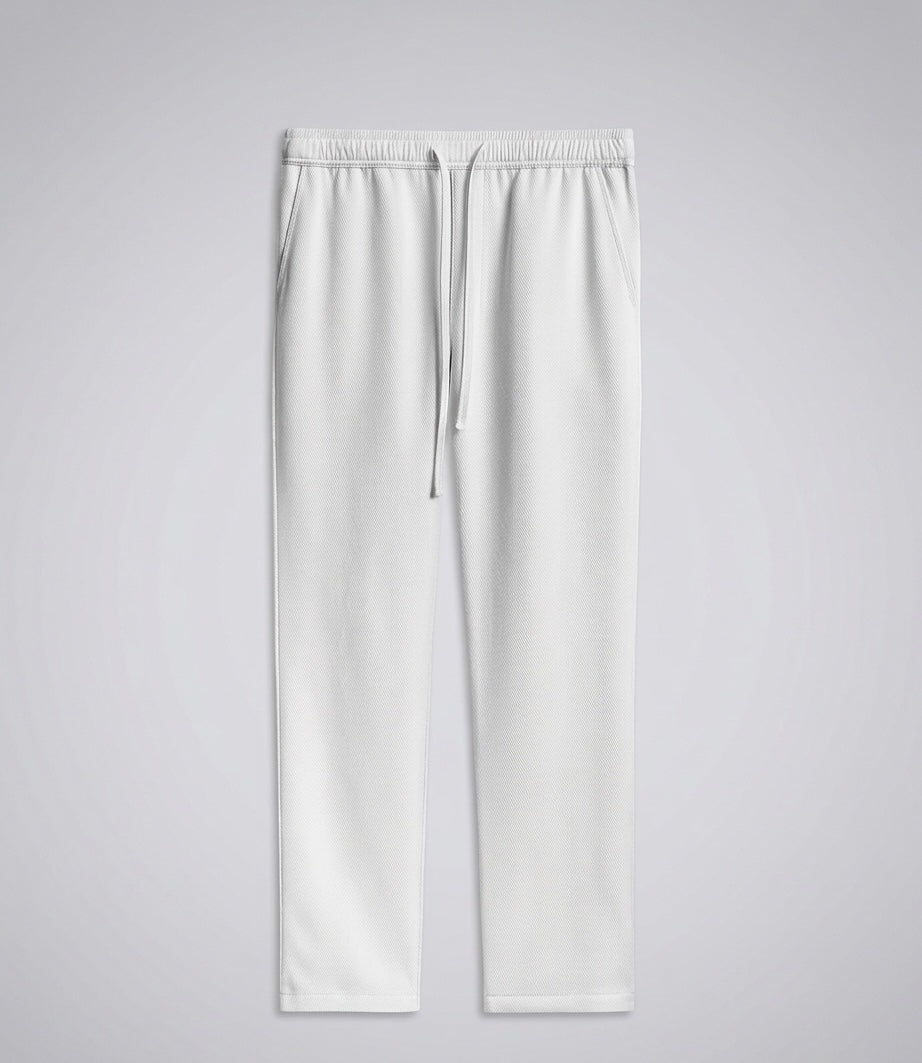 Gabardine Drawstring Pant– White