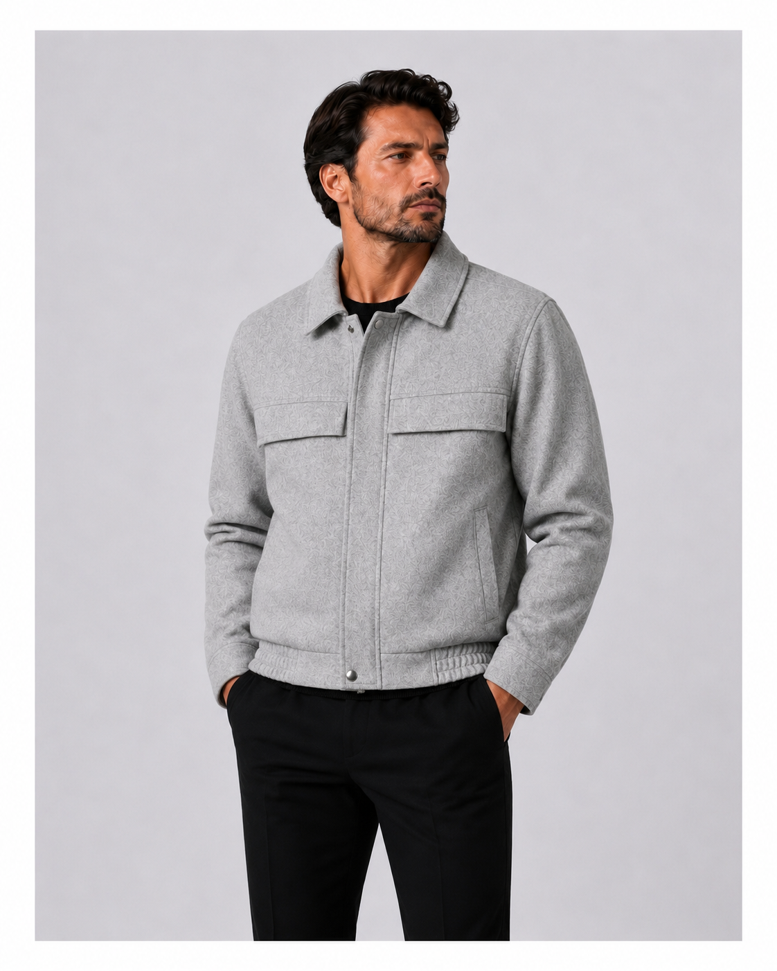 Classic Heavy  Jacket Grey