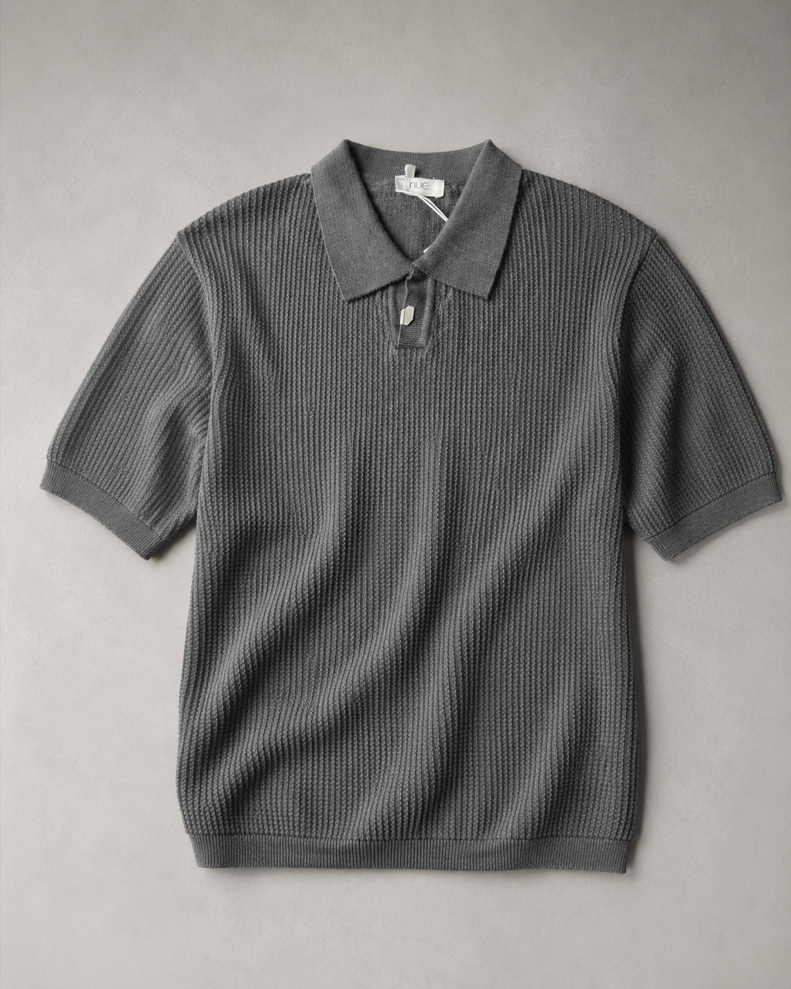 Relaxed Collar Trikot Polo- Olive Grey