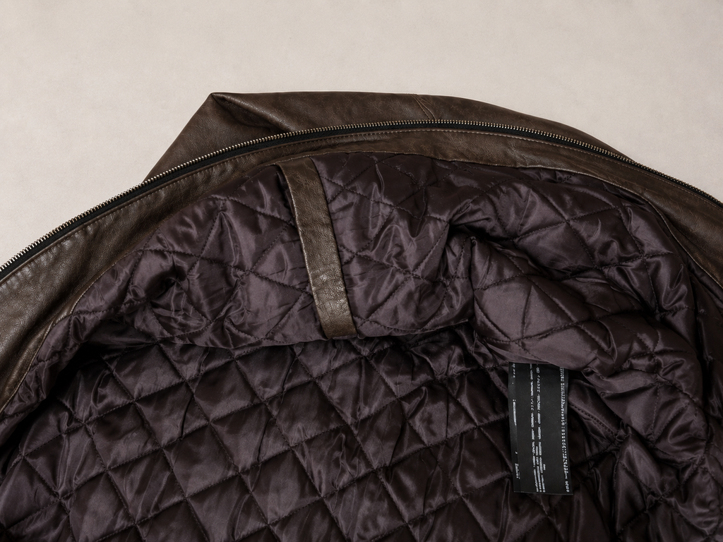Classic  Leather Jacket Brown