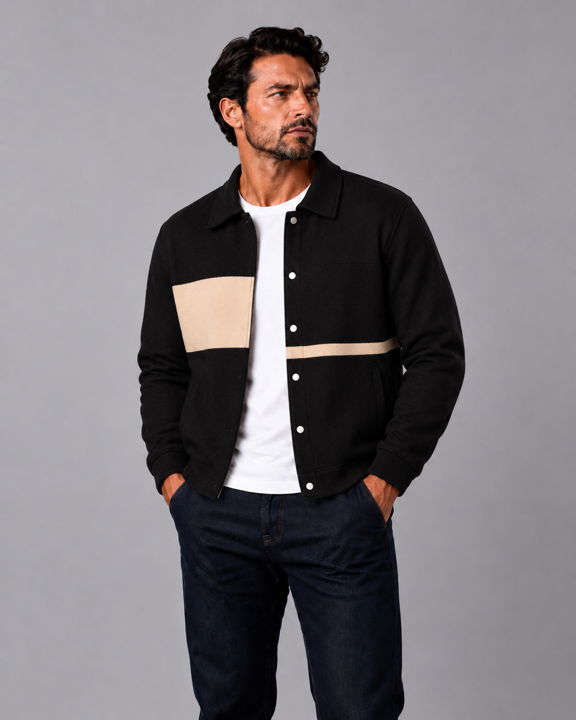 Trikot Structured Cardigan - Black