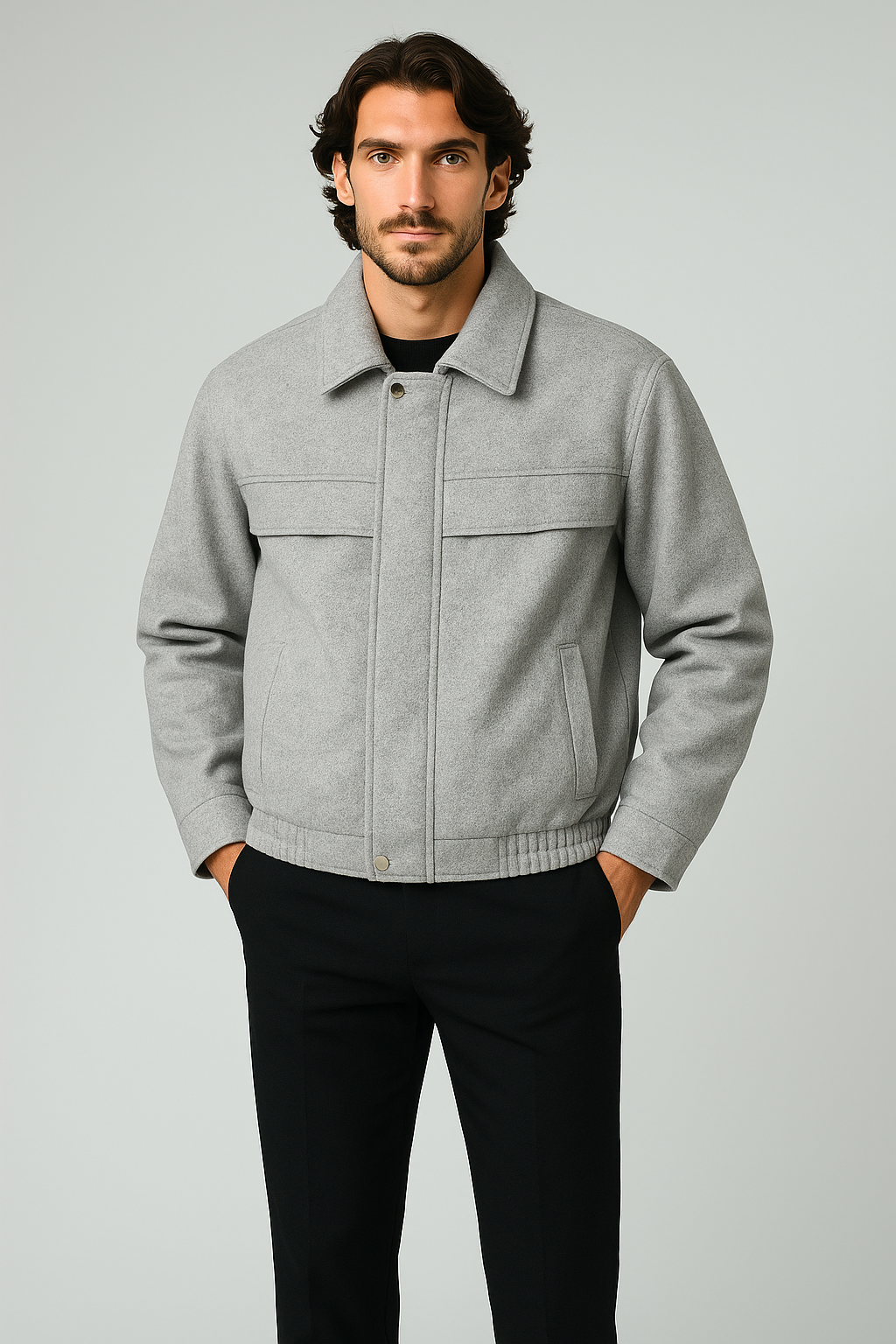 Classic Heavy  Jacket Grey