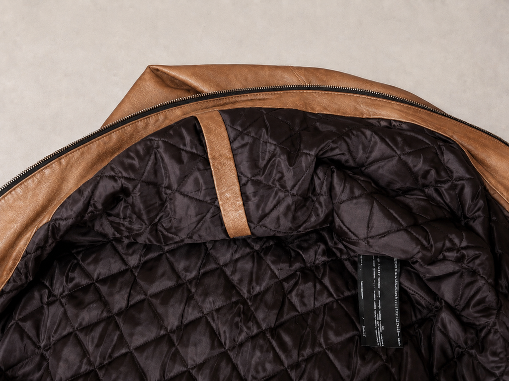 Classic  Leather Jacket Caramel