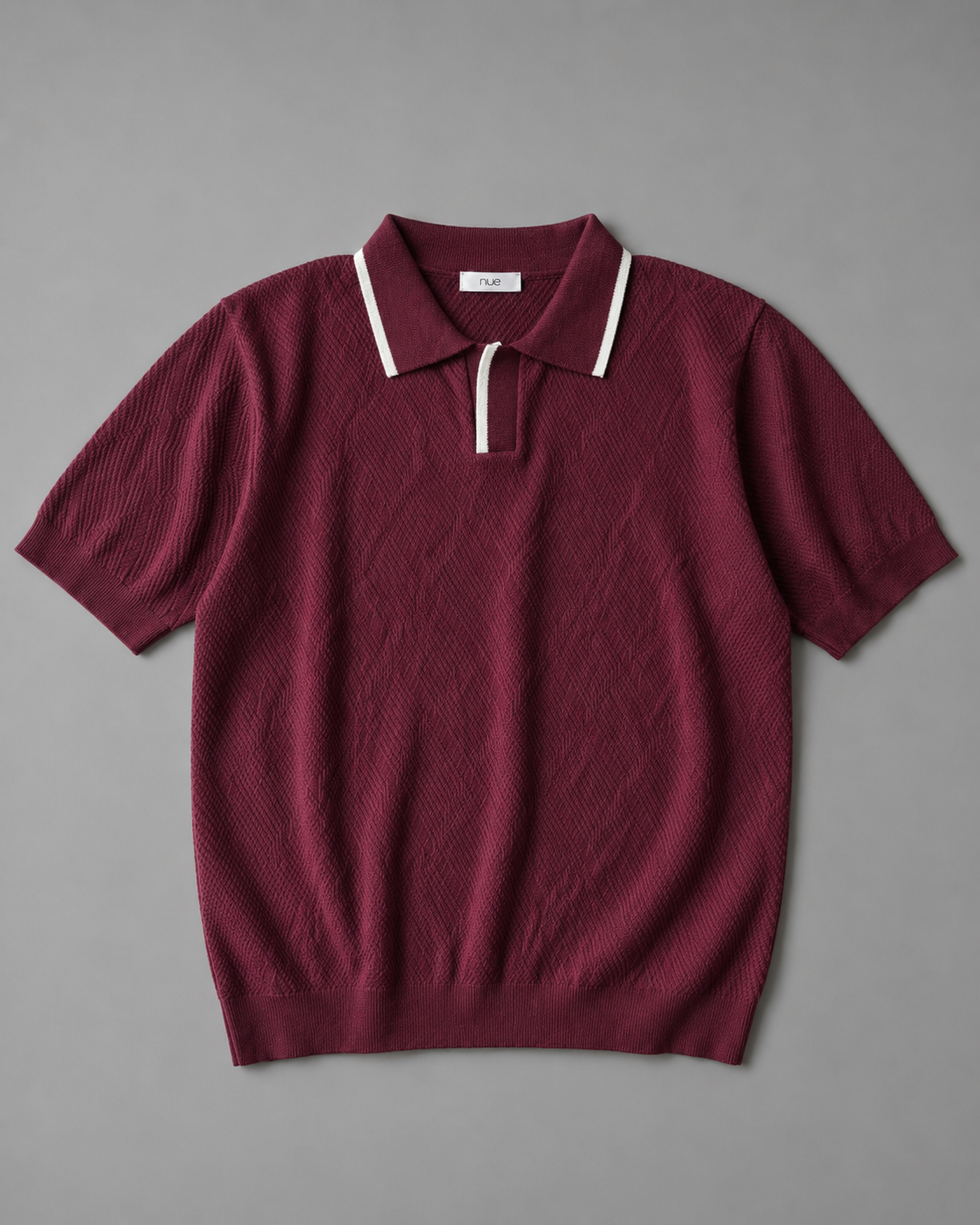 Trikot V-Neck Polo- Burgundy