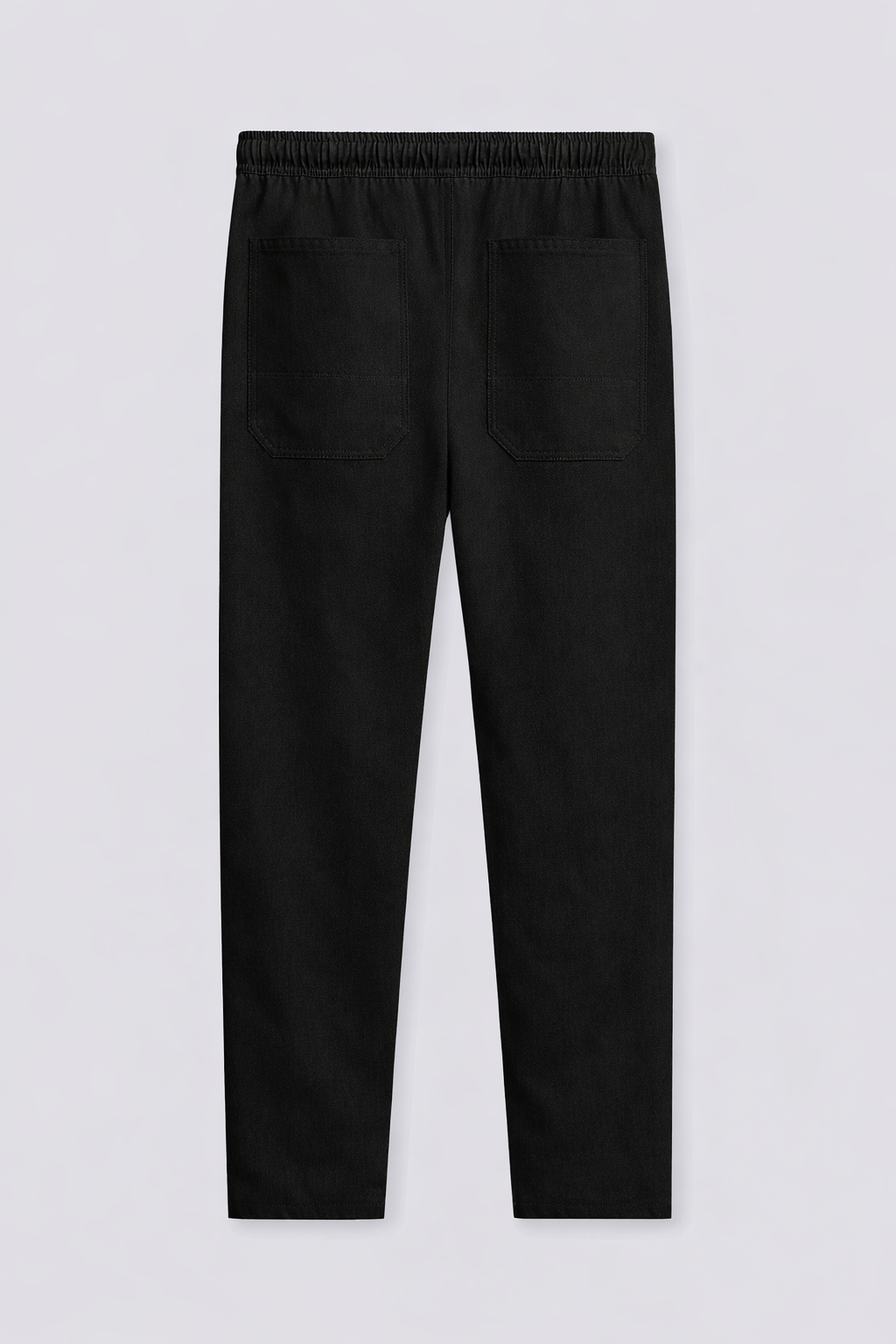 Gabardine Drawstring Pant – Black