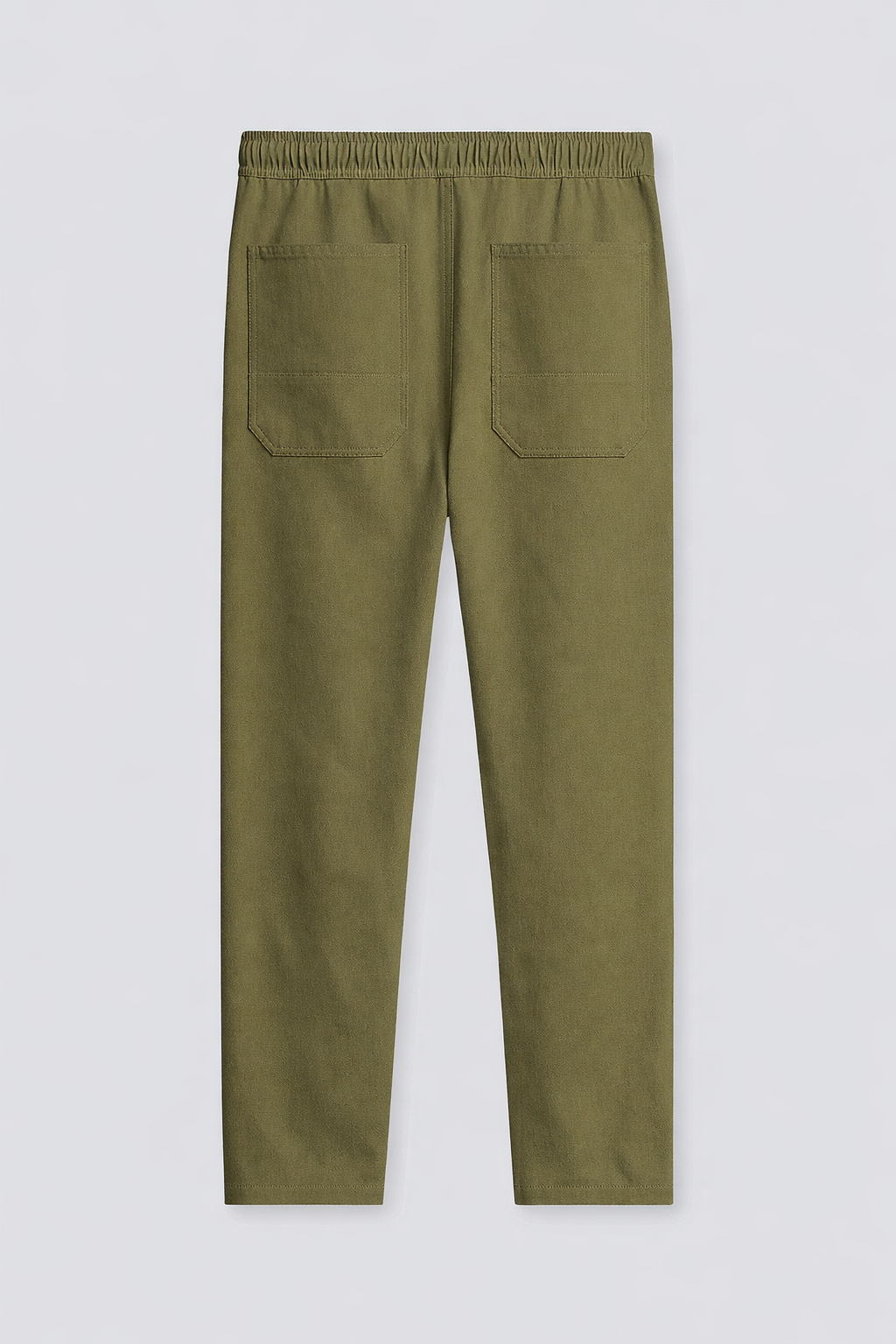 Gabardine Drawstring Pant – Olive Green