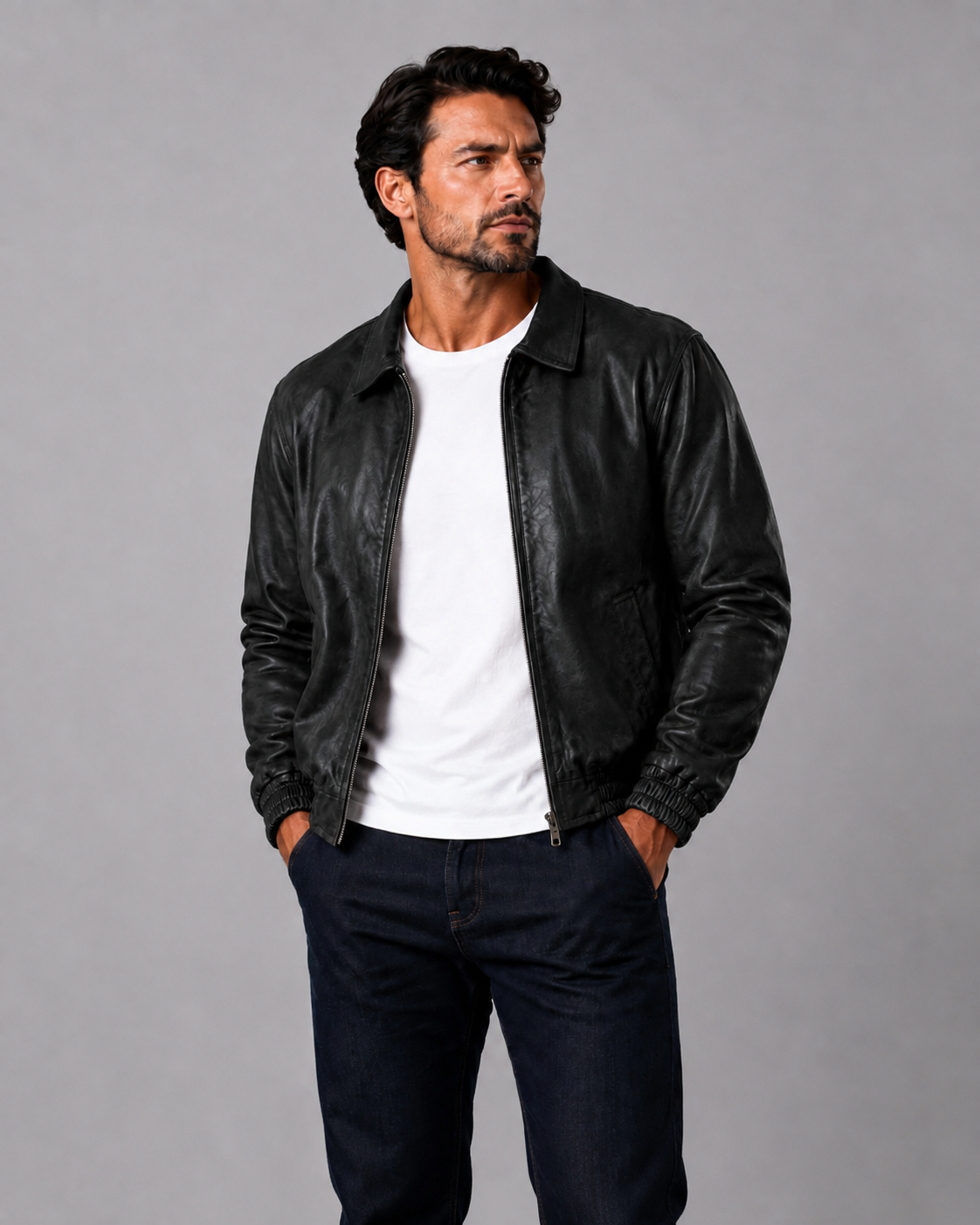 Classic  Leather Jacket Black