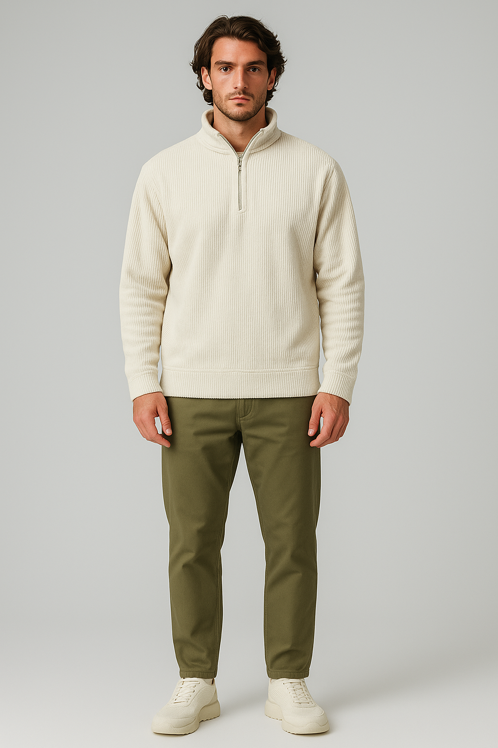 Velvet Sweatshirt Off-white