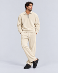 Off White Ribbed Set