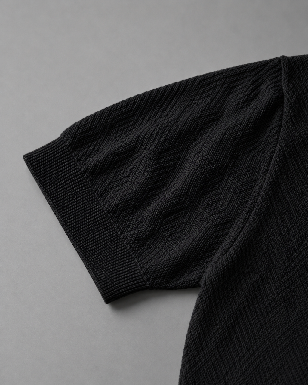 Trikot V-Neck Polo- Black