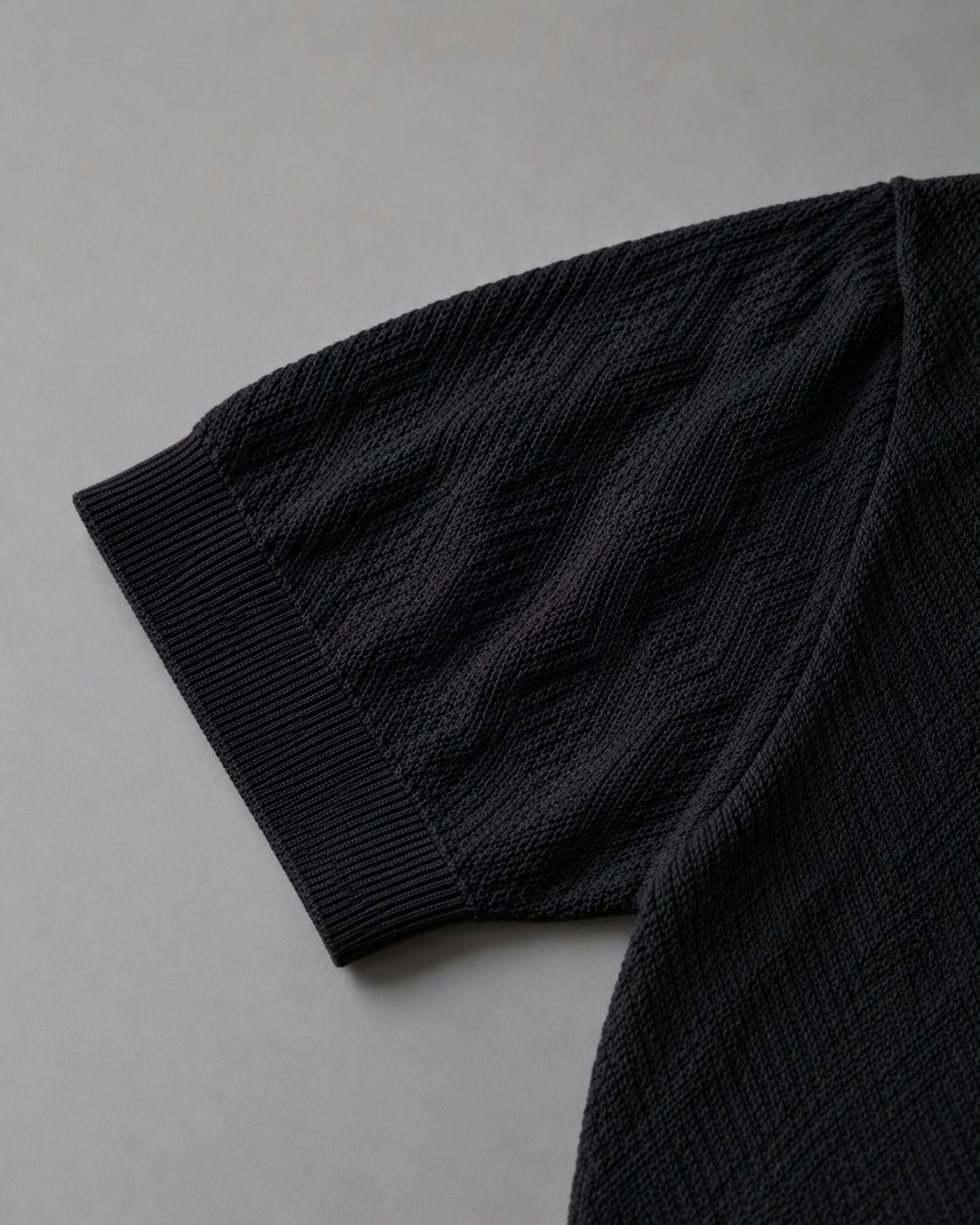 Trikot V-Neck Polo- Black