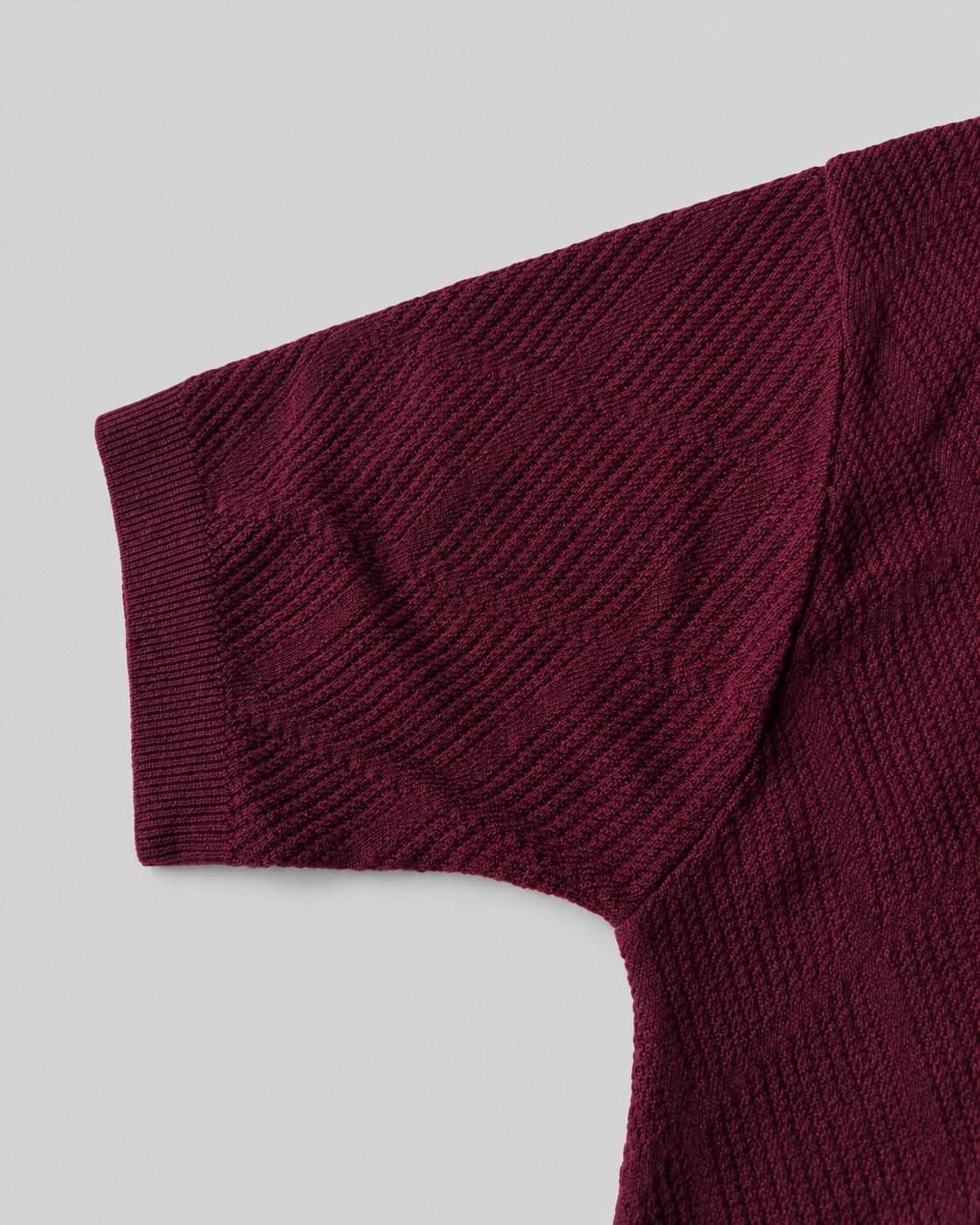 Trikot V-Neck Polo- Burgundy