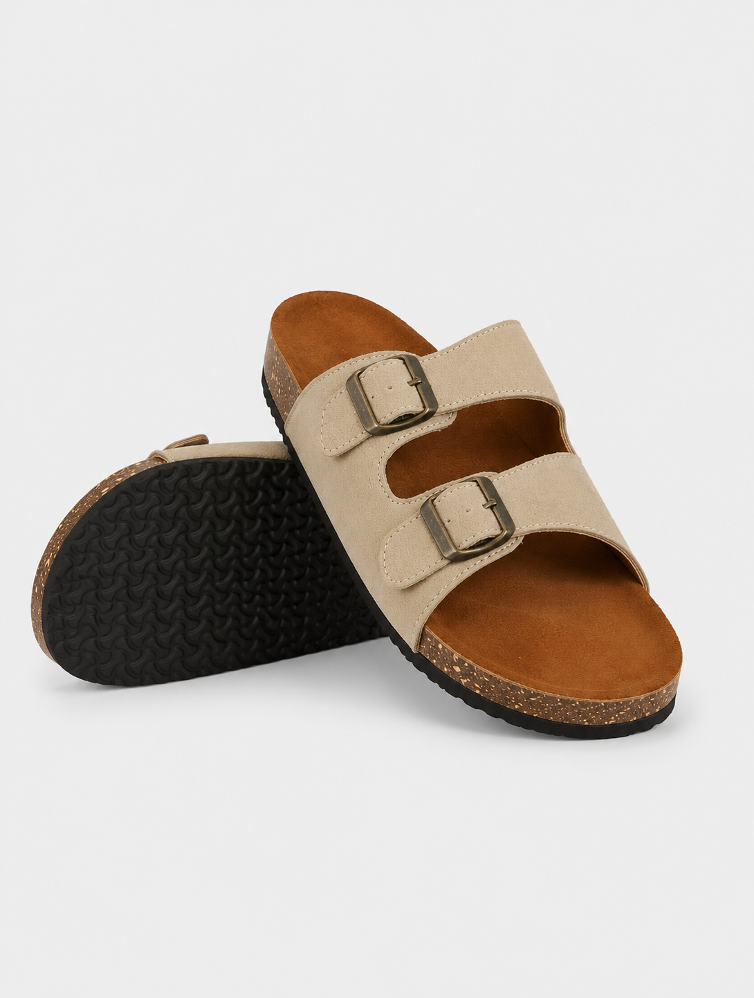 NUE Buckle Sandal Beige