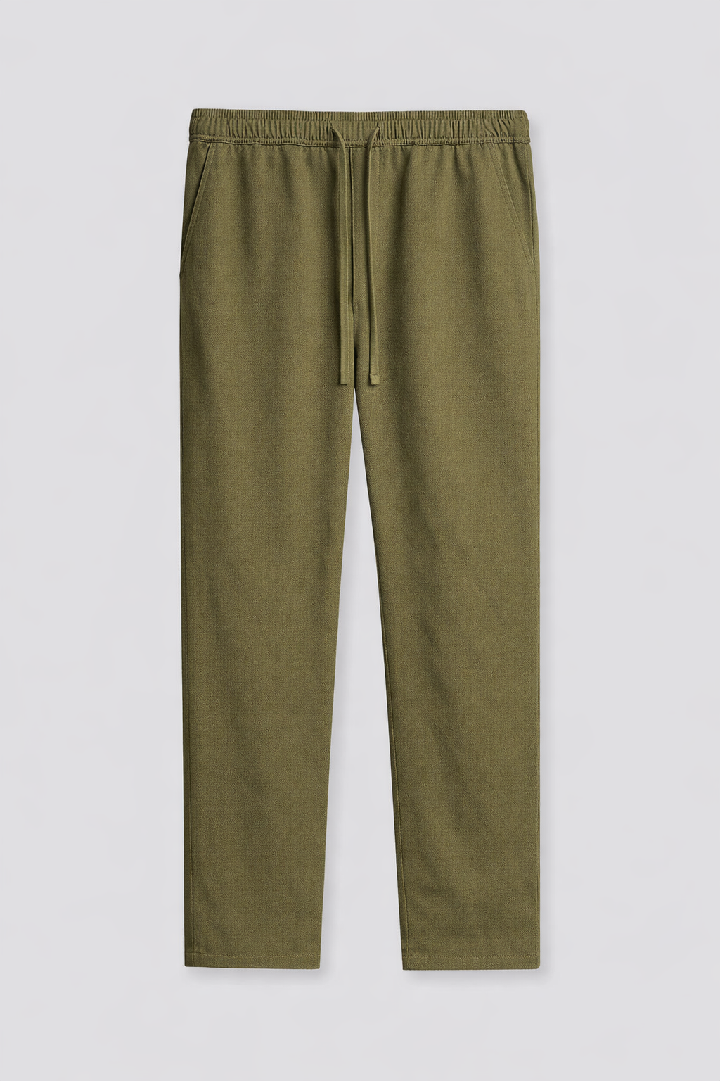 Gabardine Drawstring Pant – Olive Green