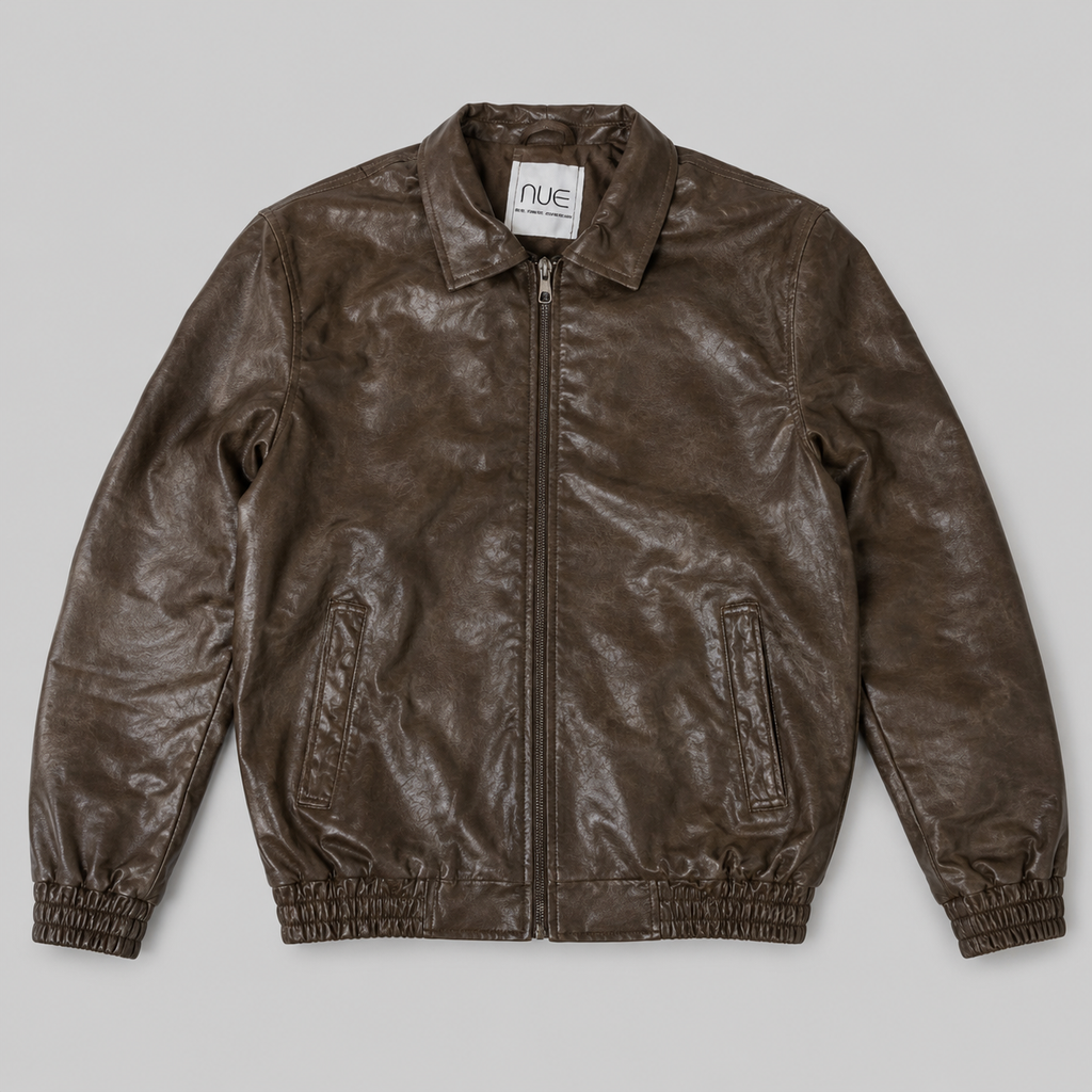 Classic  Leather Jacket Light Brown