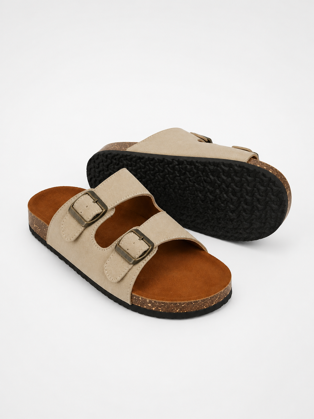 NUE Buckle Sandal Beige
