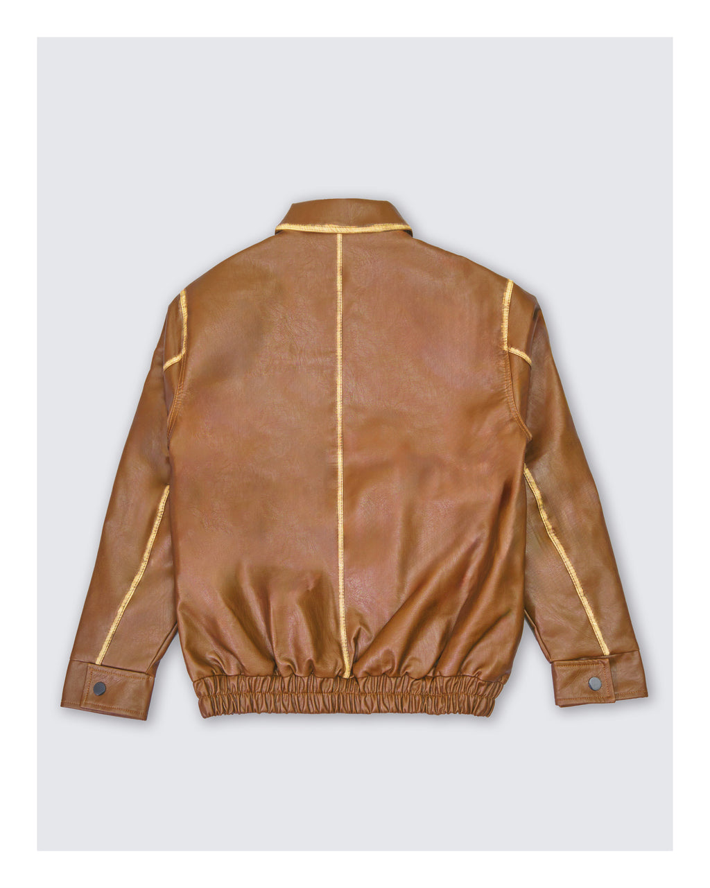 Faux Leather Jacket Caramel