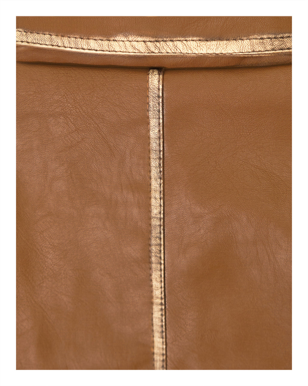 Faux Leather Jacket Caramel
