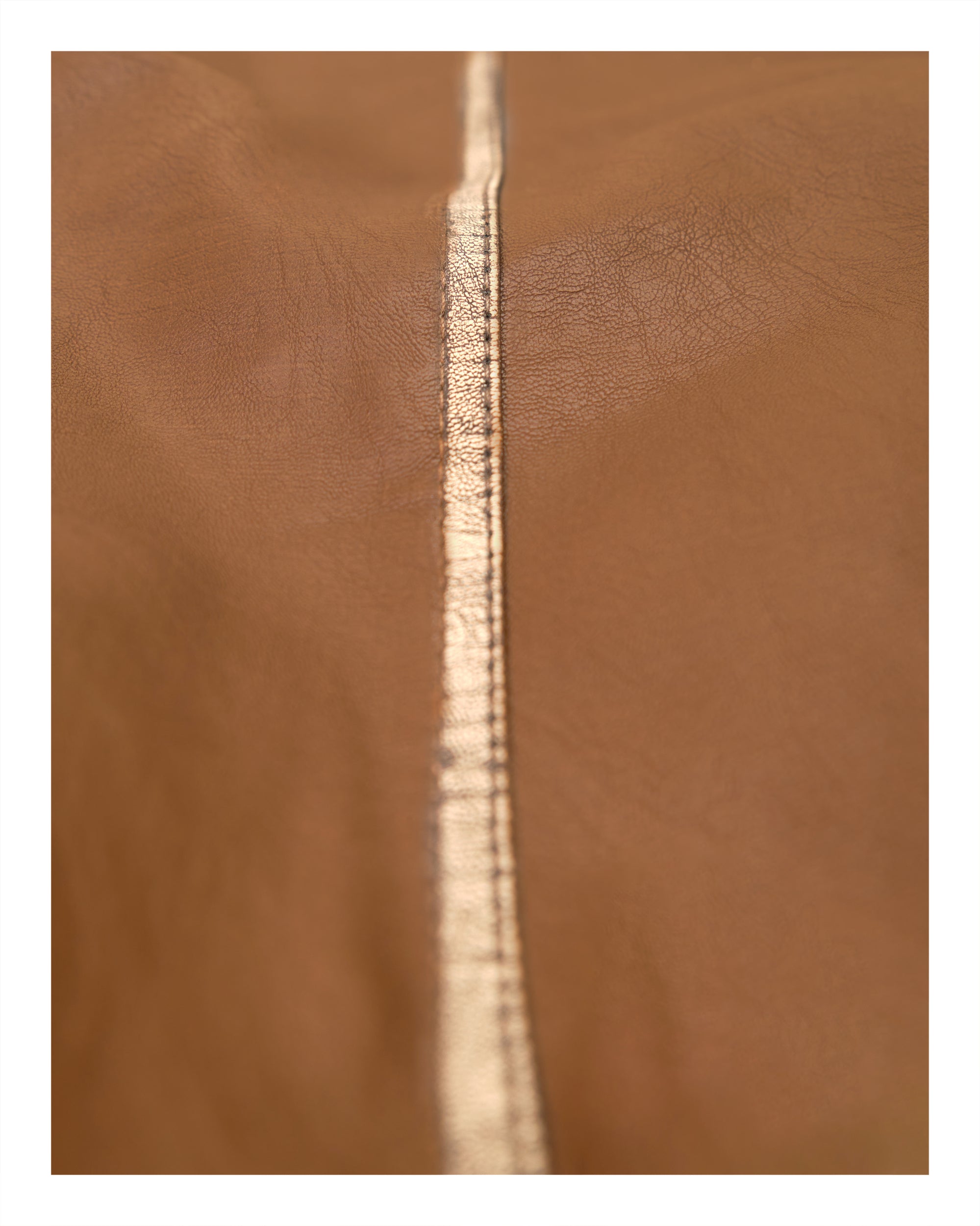 Faux Leather Jacket Caramel
