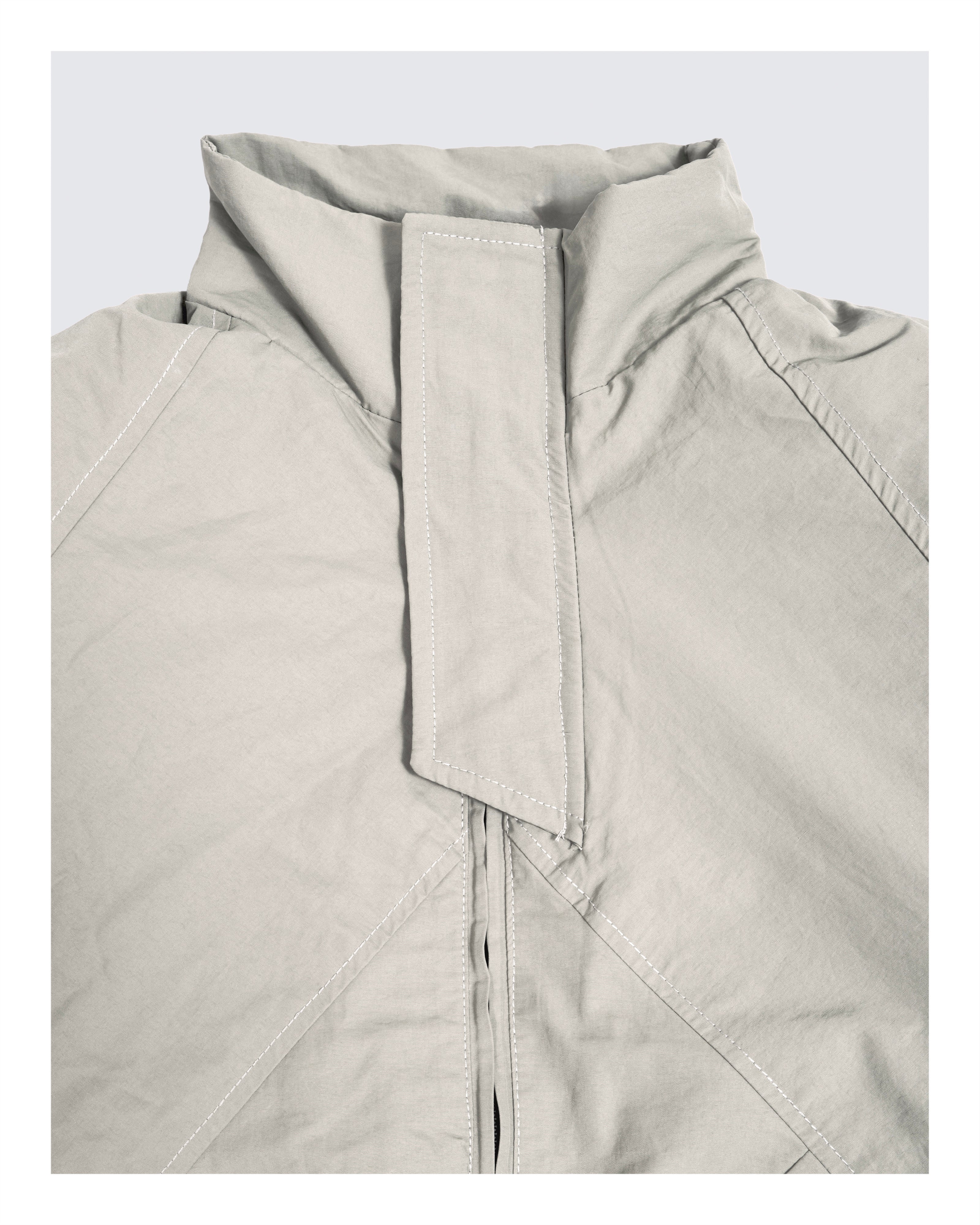 Boxy Fit Waterproof Jacket Off-white