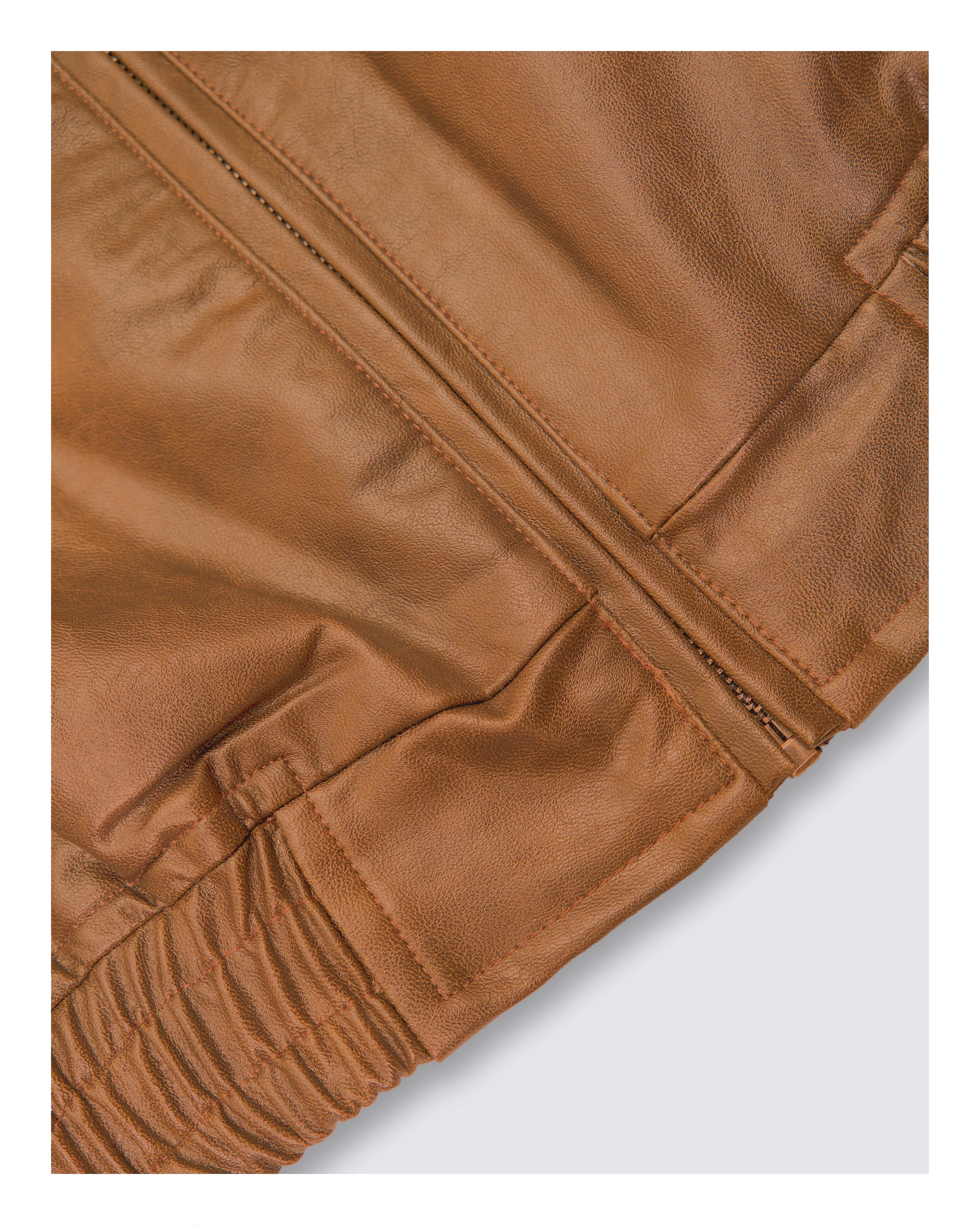 Classic  Leather Jacket Caramel