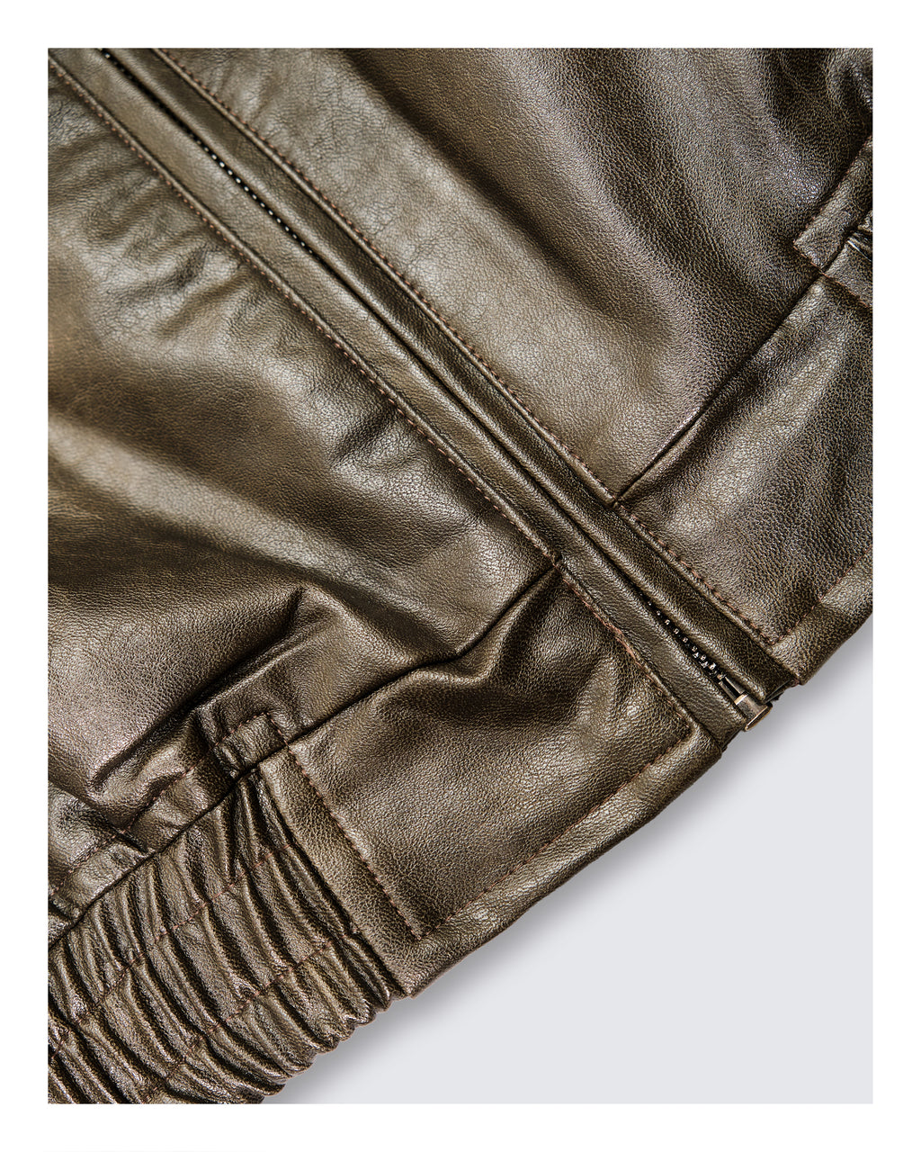 Classic  Leather Jacket Brown