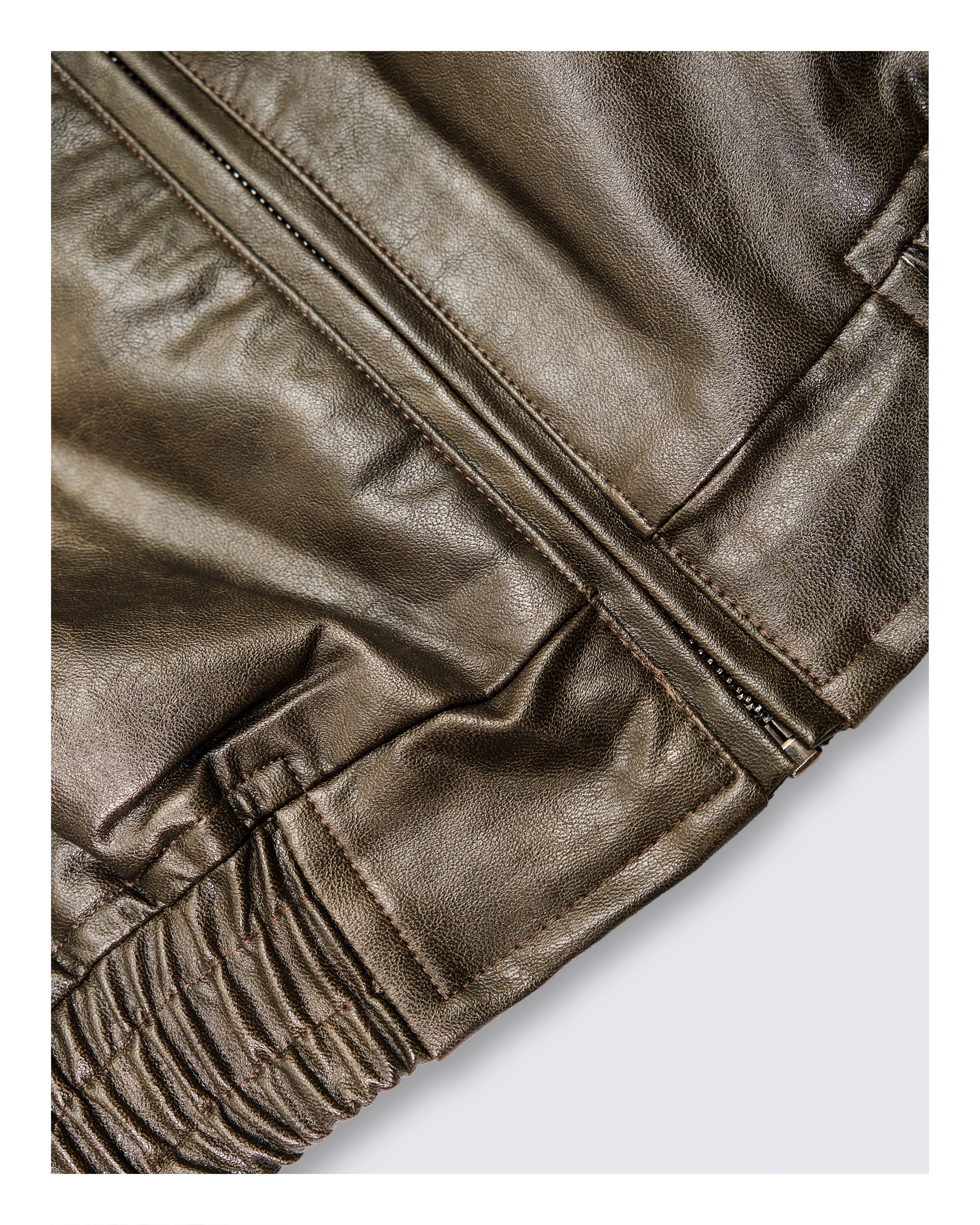 Classic  Leather Jacket Brown