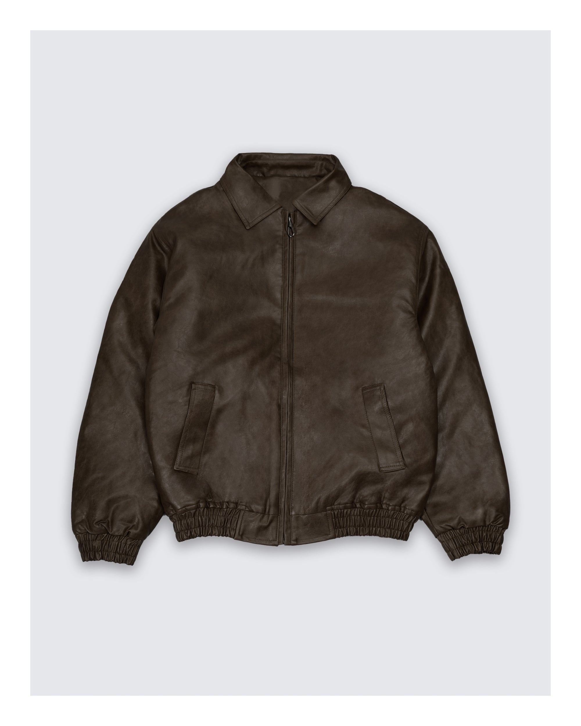 Classic  Leather Jacket Brown