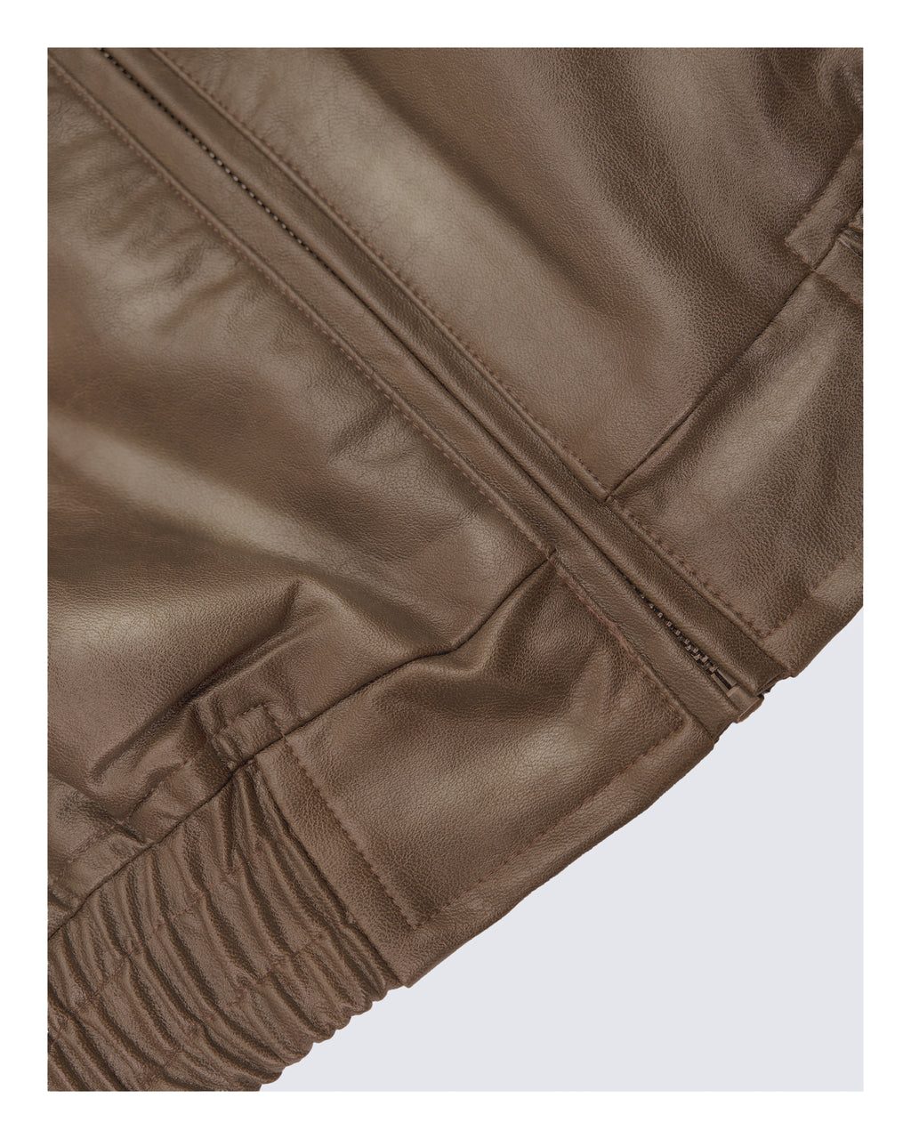 Classic  Leather Jacket Light Brown