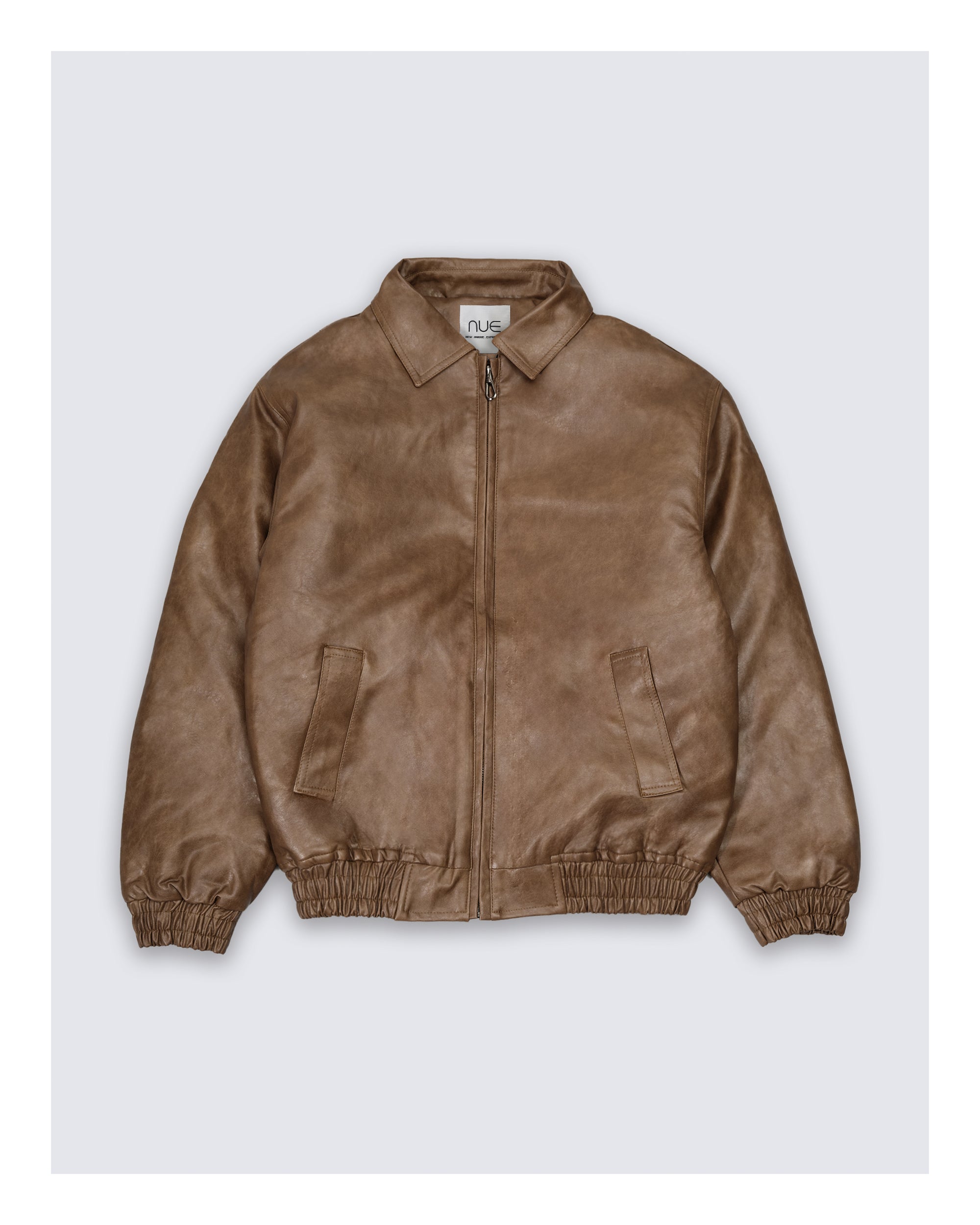 Classic  Leather Jacket Light Brown