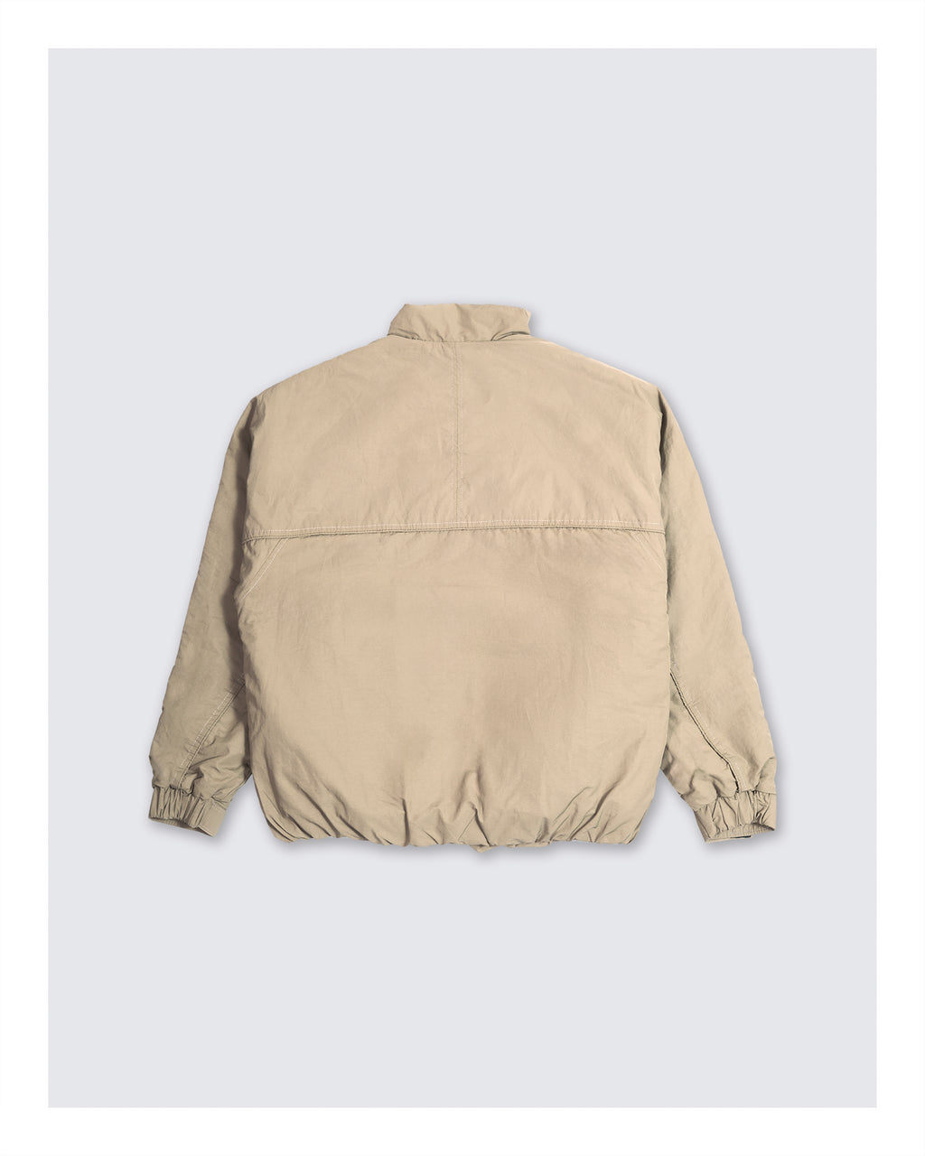 Boxy Fit Waterproof Jacket Beige