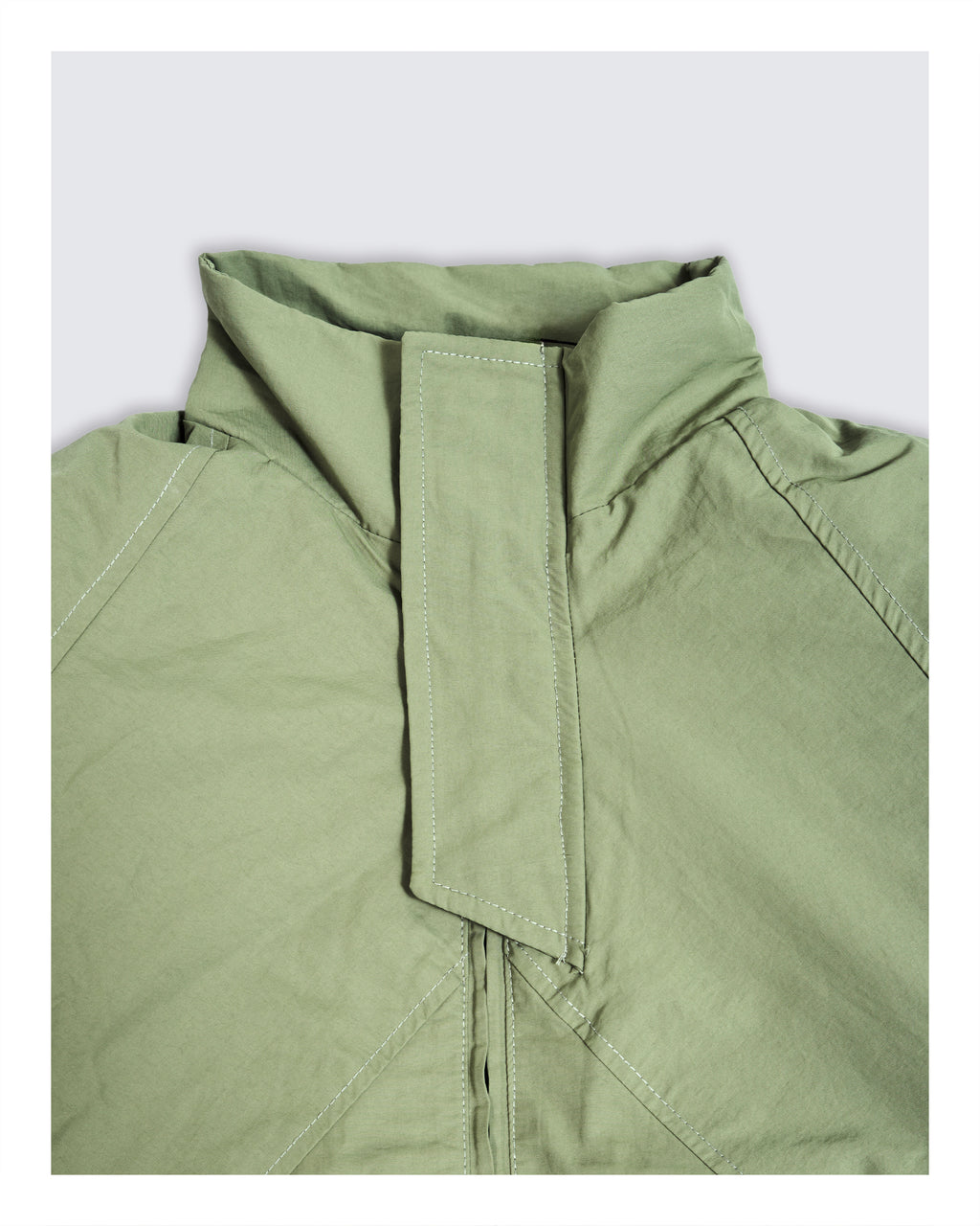 Boxy Fit Waterproof Jacket Green