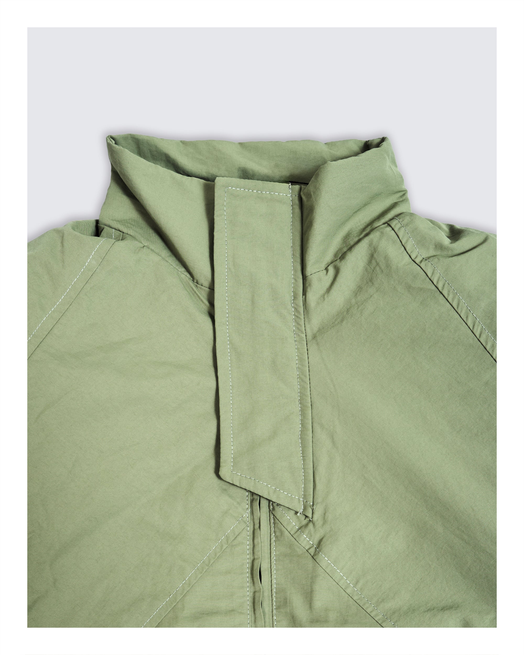 Boxy Fit Waterproof Jacket Green