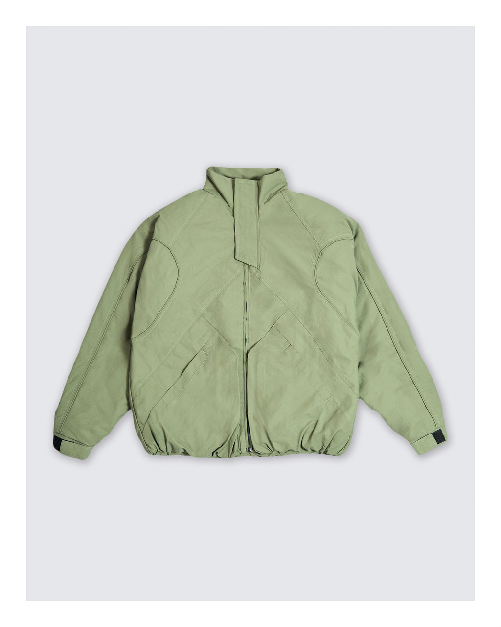 Boxy Fit Waterproof Jacket Green