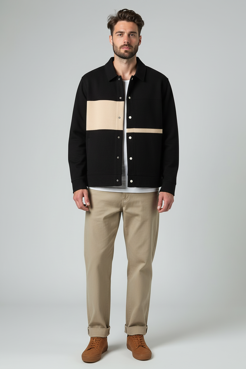 Trikot Structured Cardigan - Black