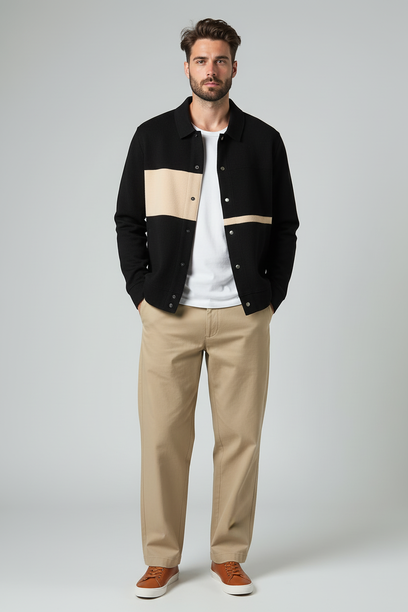 Trikot Structured Cardigan - Black