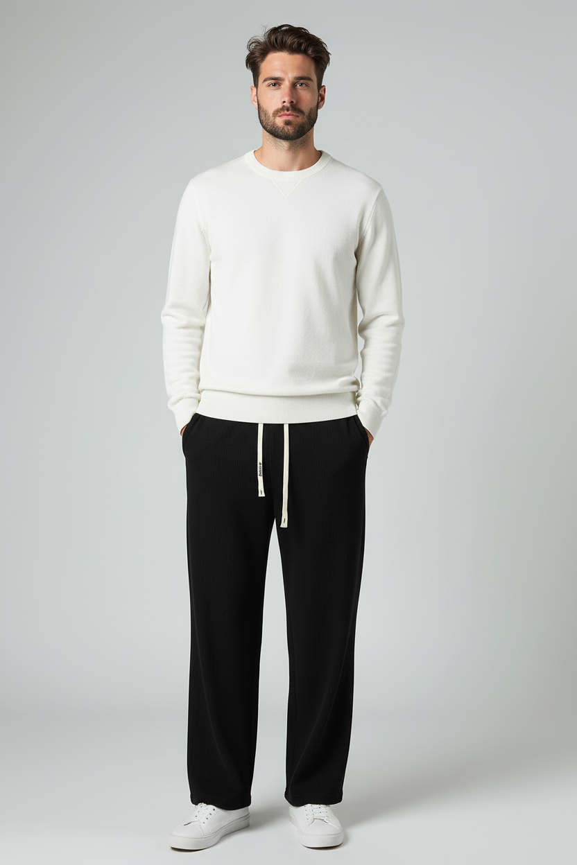 Velvet Trousers Black