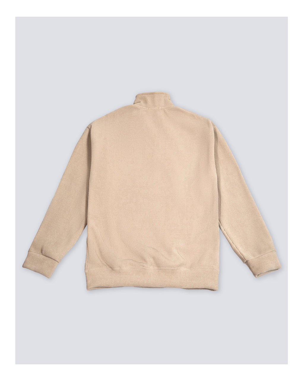 Velvet Sweatshirt Beige