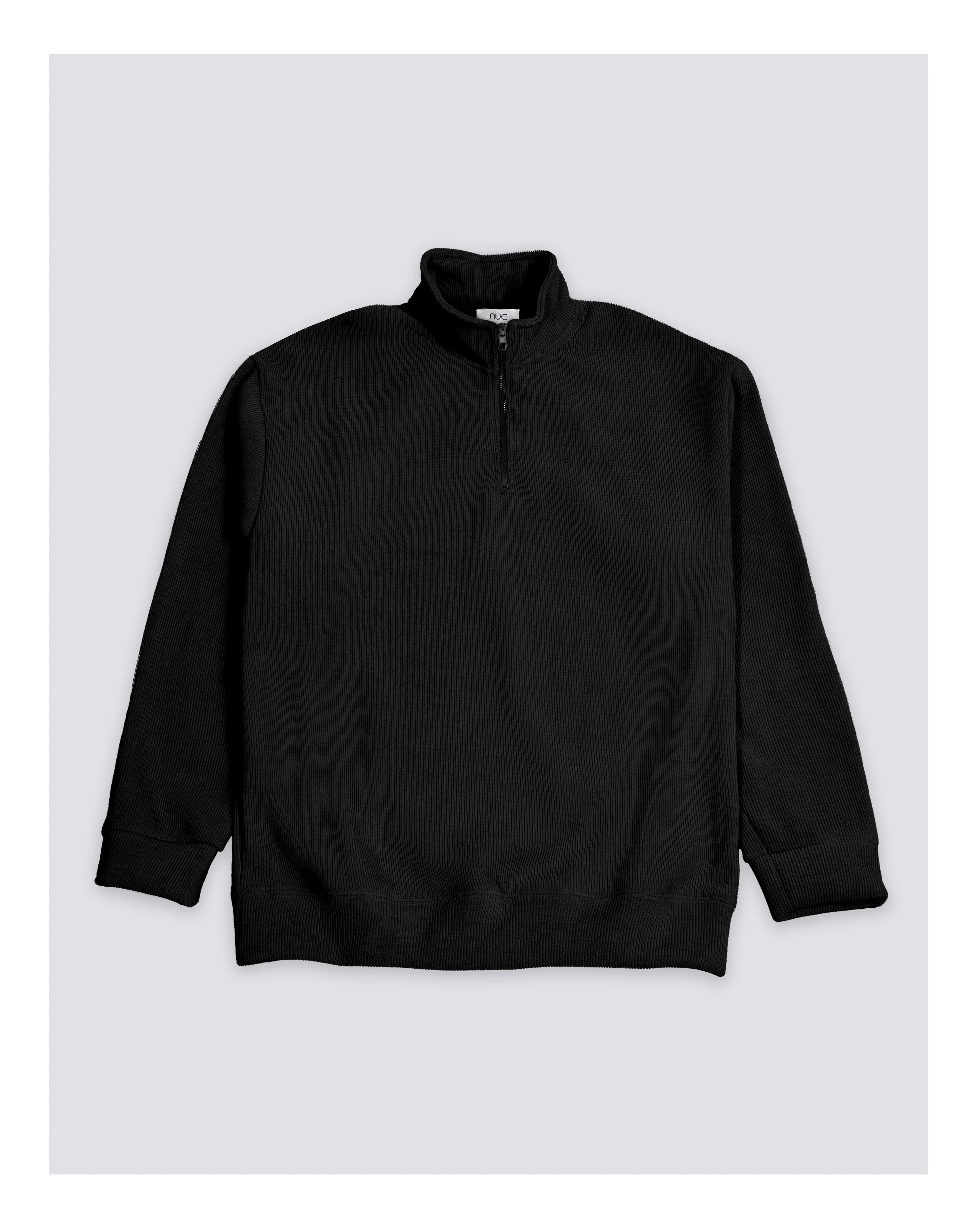 Men's Velour/Cord Quarter-Zip Sweatshirt – NUE