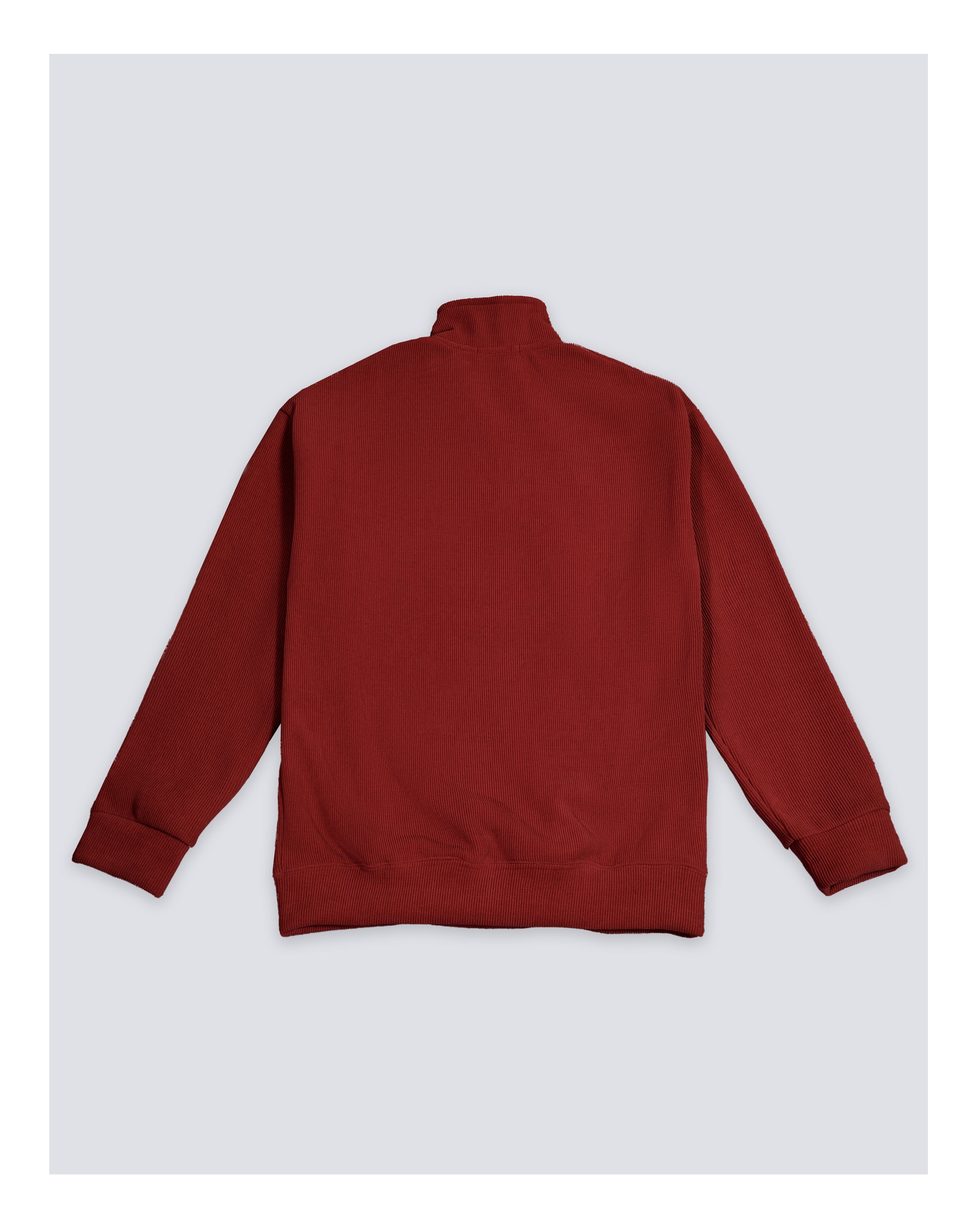 Velvet Sweatshirt Burgundy